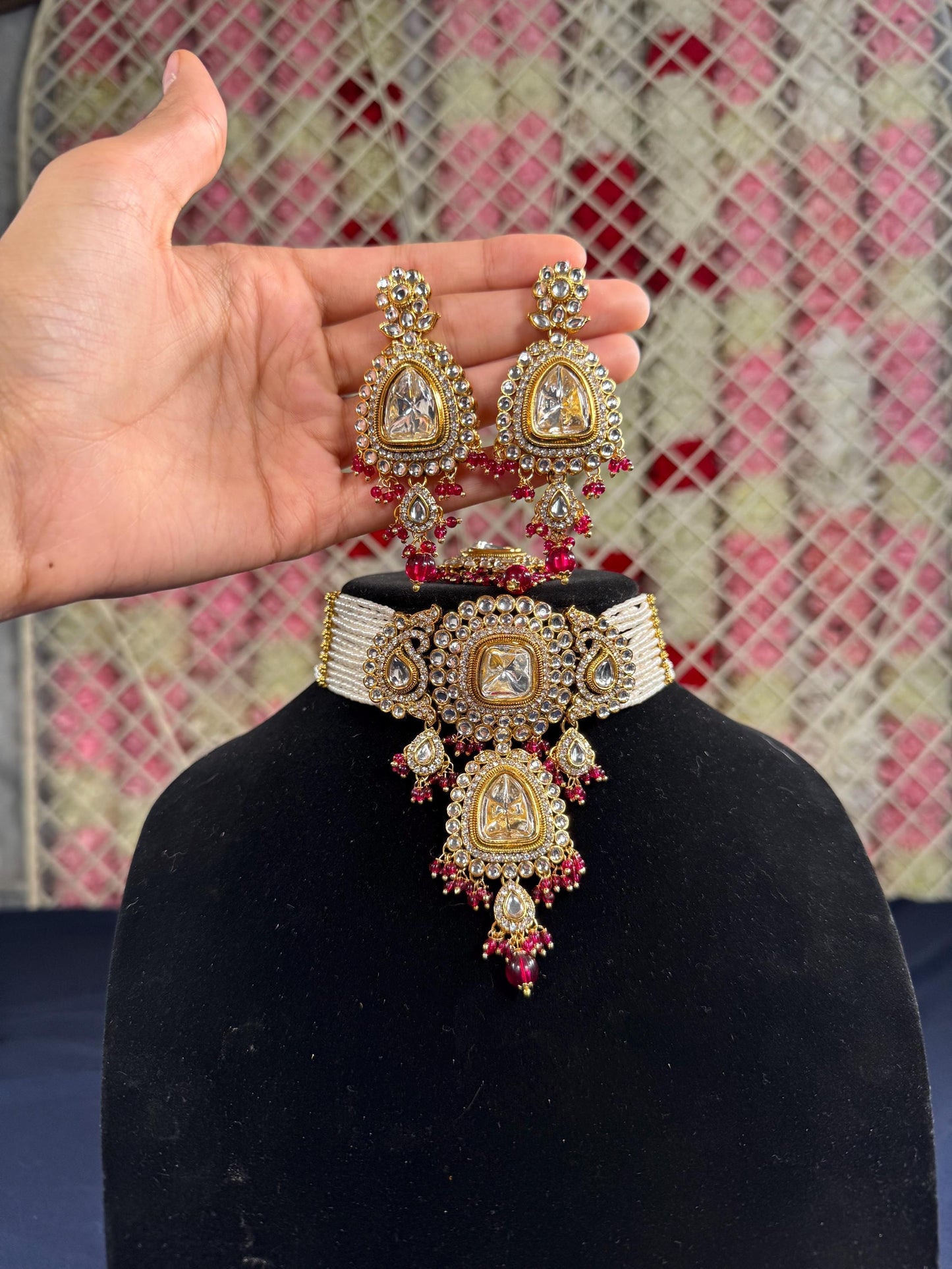 Indian jewlery set/Necklace Set/  Choker/ Bollywood Jewelry/ Indian jewelry/ Pakistani necklace/ punjabi necklace/bridal/