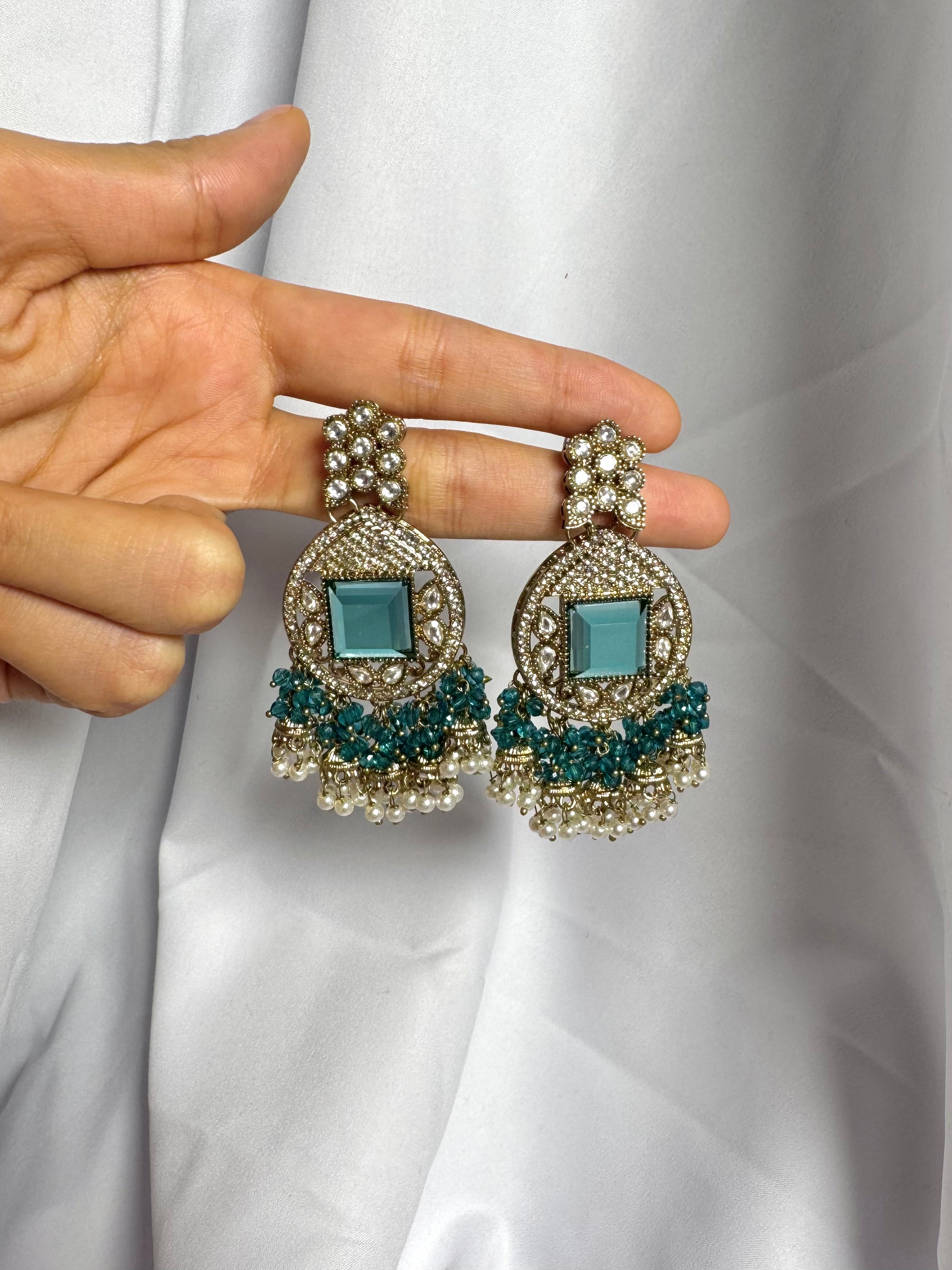 Hiba Earrings-Blue