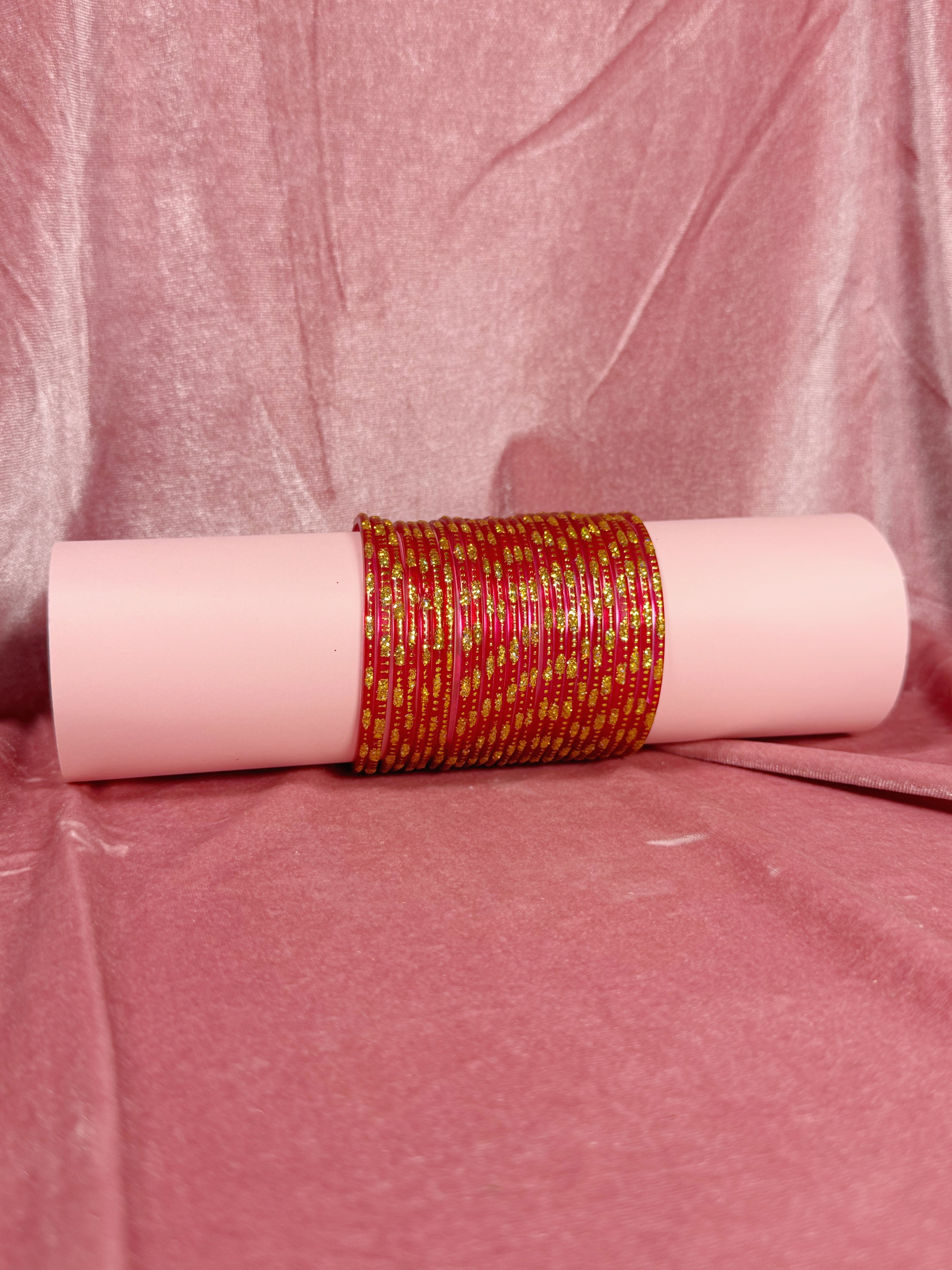 Rang-e-Basant Bangles (China Rose Pink)