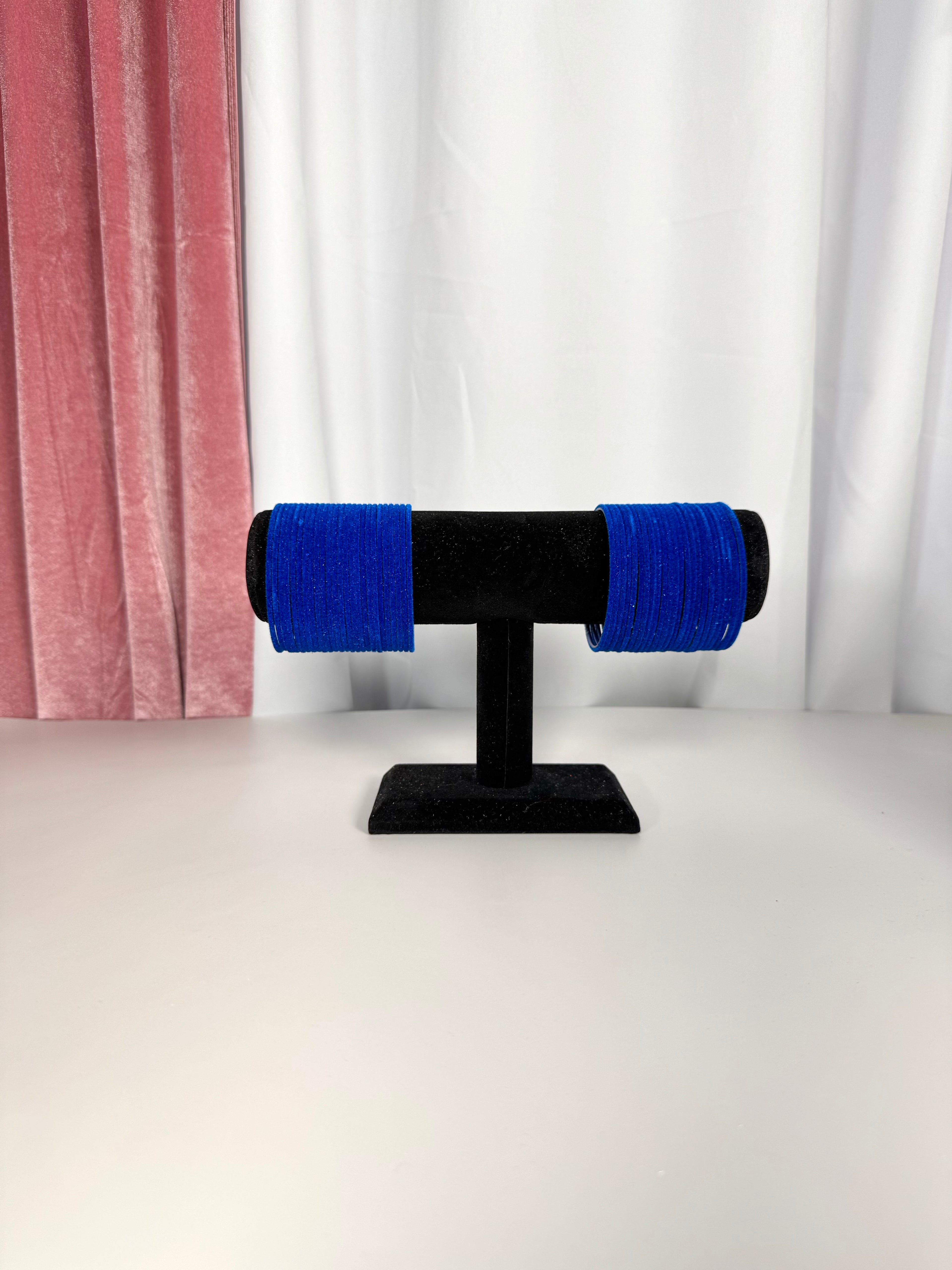 Royal Blue Velvet Bangles