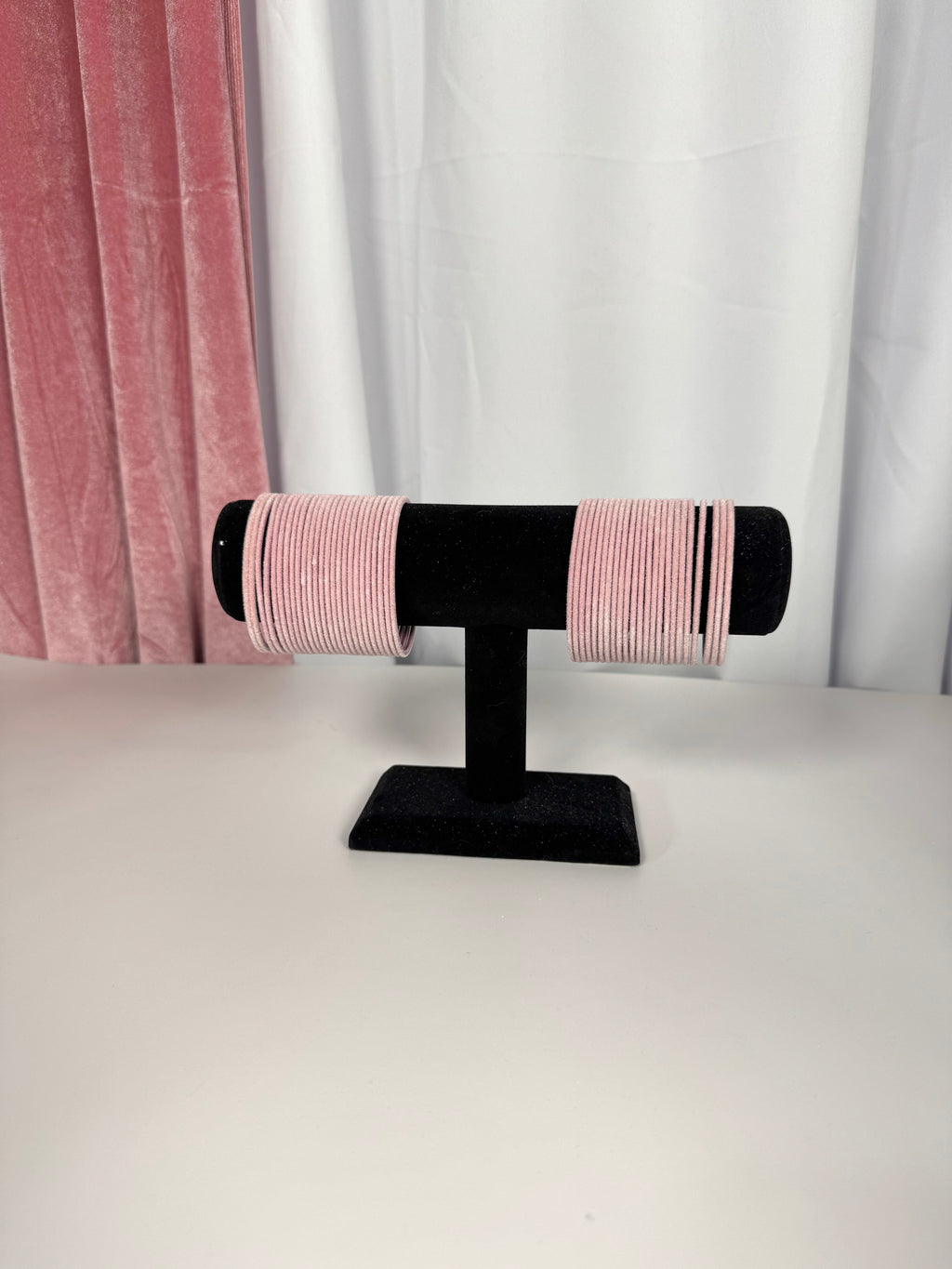 Pink Velvet Bangles