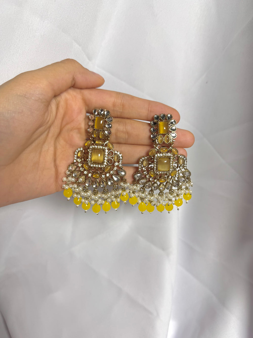 Zeenat Earring-Yellow