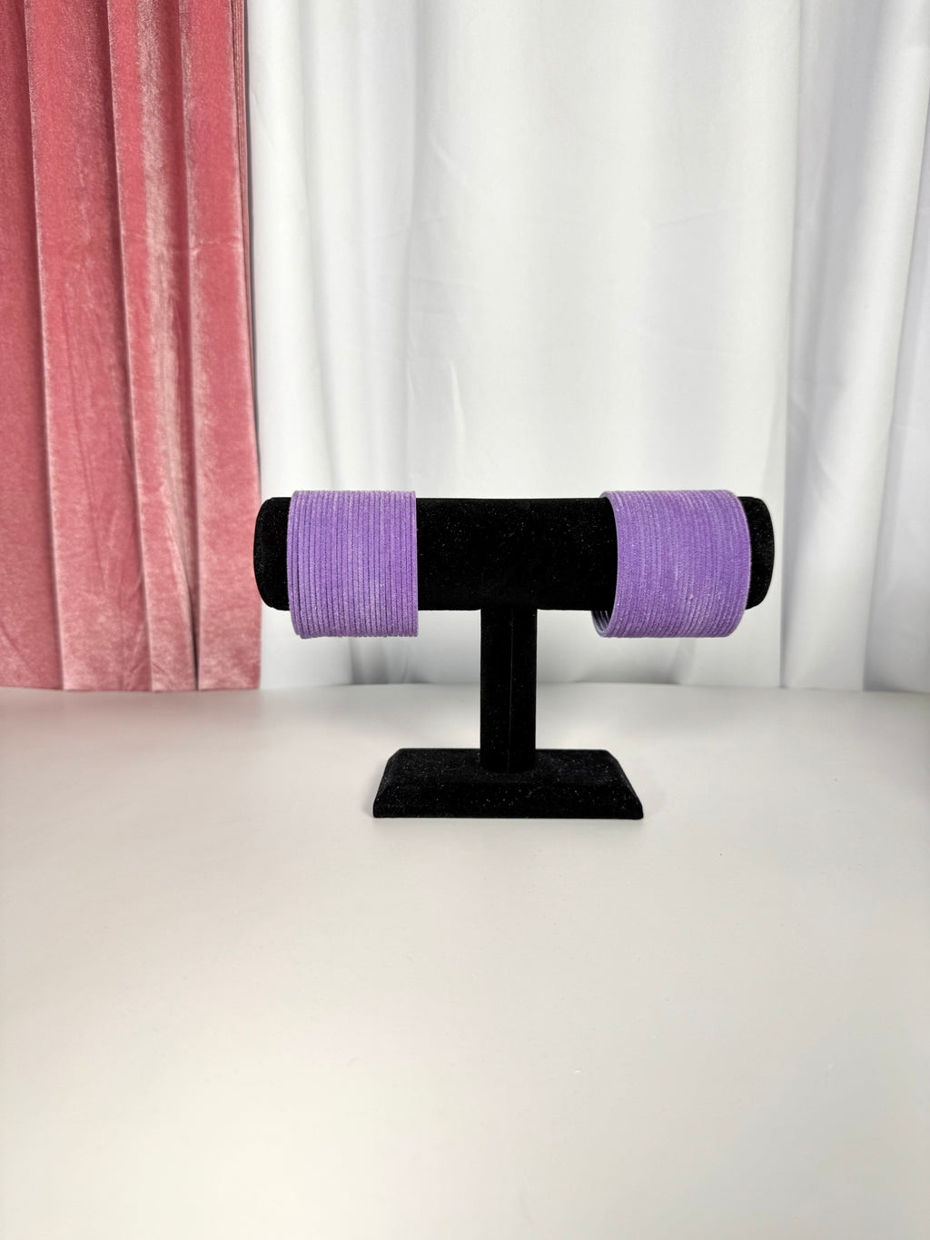 Lilac Velvet Bangles