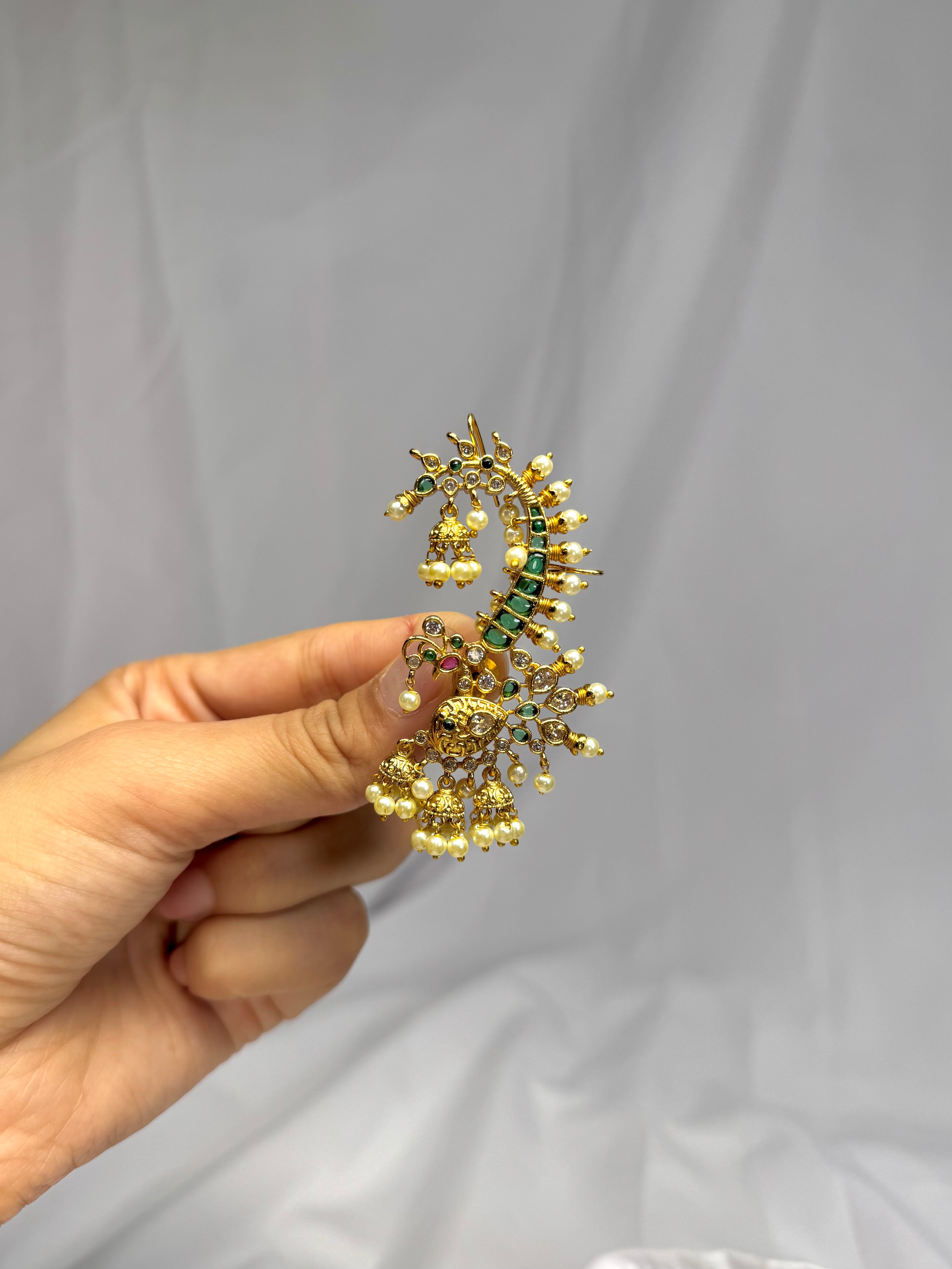 Peacock Ear cuff