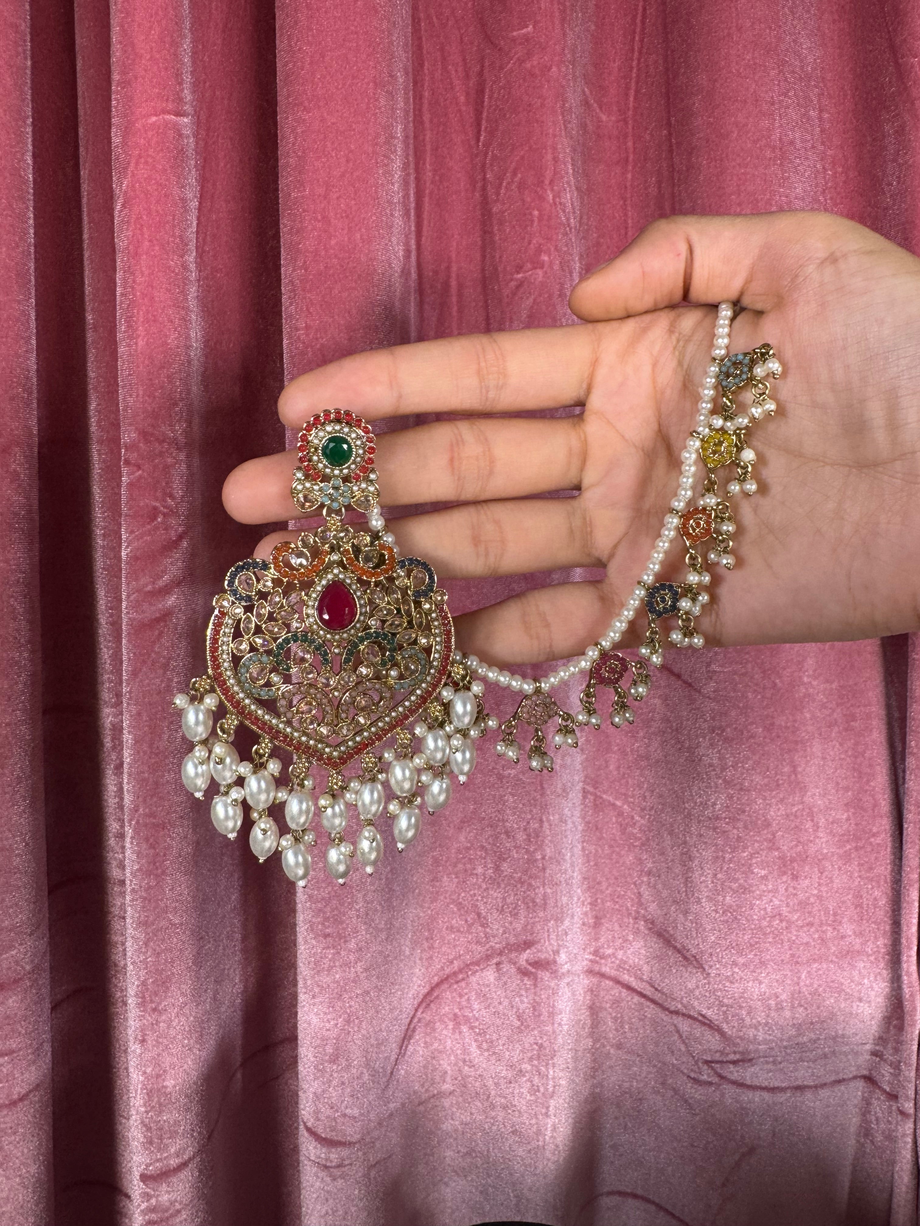 Pakistani Bahubali earring set