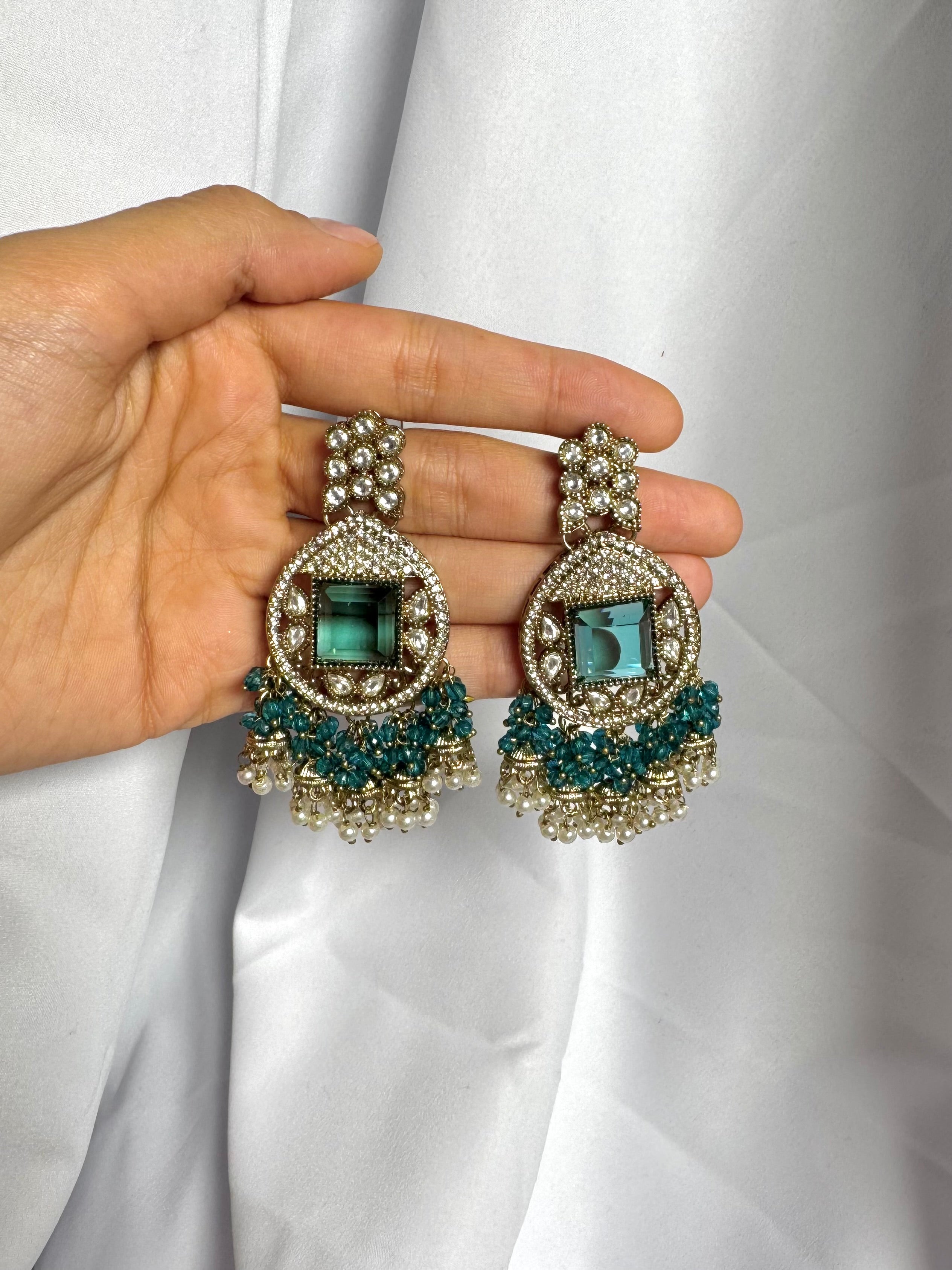 Hiba Earrings-Blue