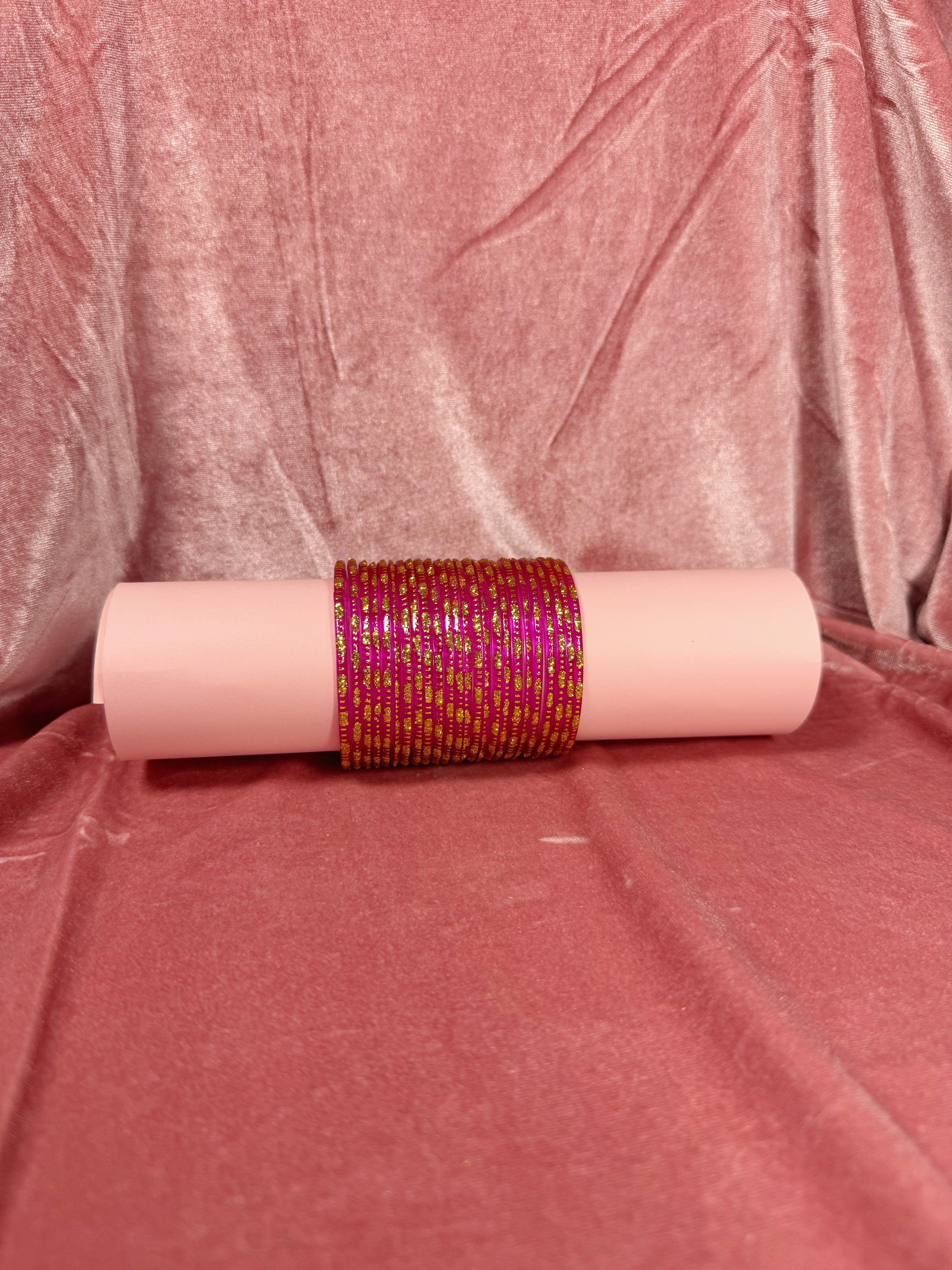 Rang-e-Basant Bangles (Fuchsia)