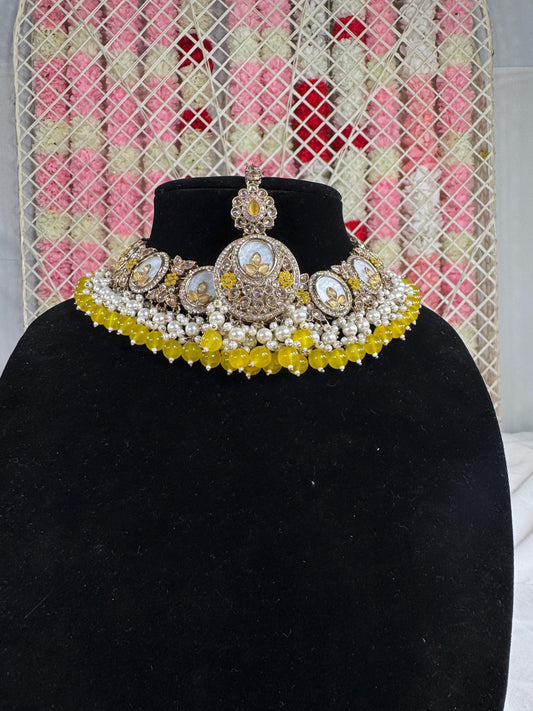 Indian jewlery set/Necklace Set/  Choker/ Bollywood Jewelry/ Indian jewelry/ Pakistani necklace/ punjabi necklace/bridal/