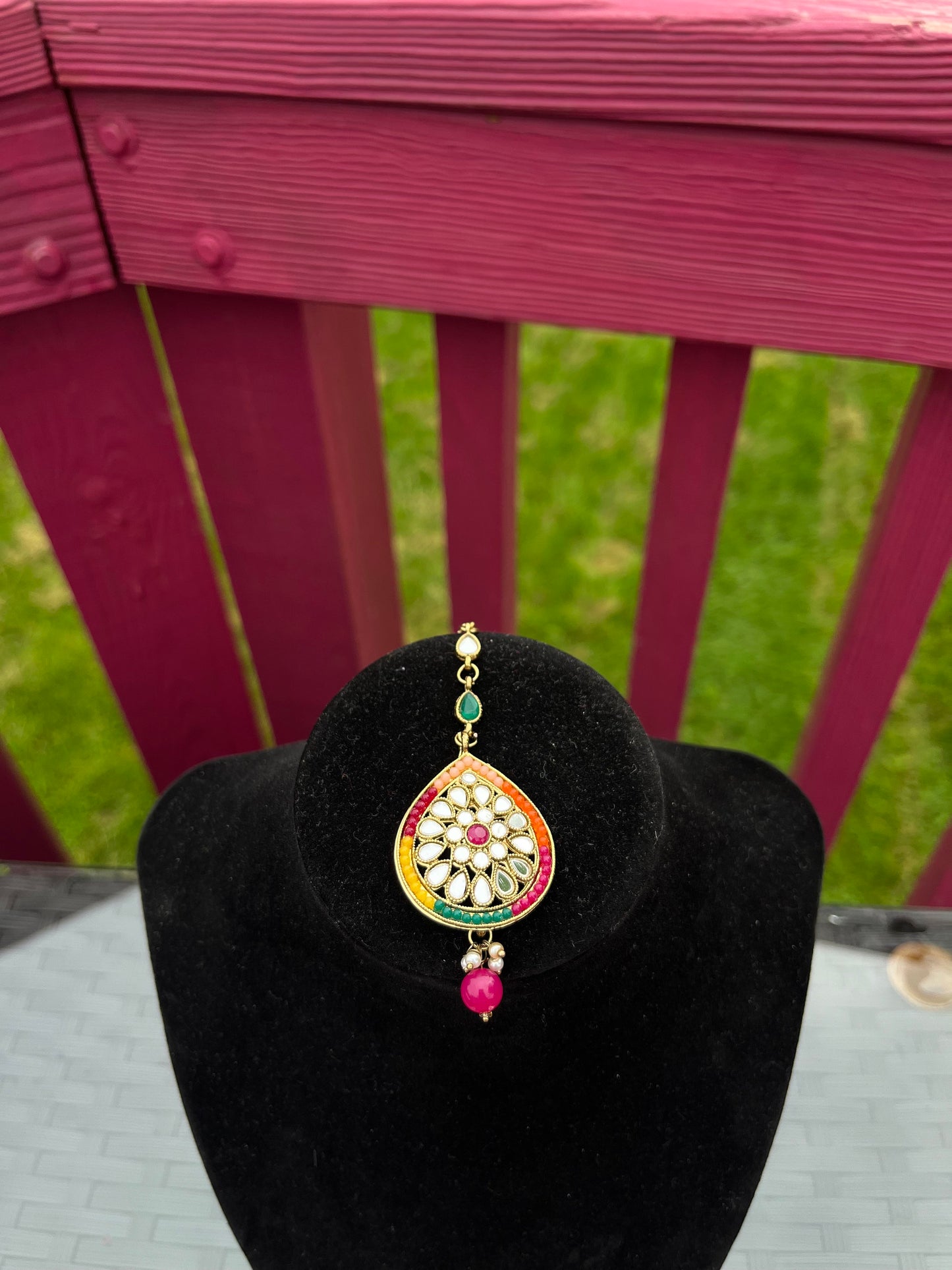 Maang tikka/ Kundan Tikka/ Indian Jewelry/ Indian Wedding Jewelry/ Pakistani Jewelry/ Jhoomer/ Matha patti/ Indian forehead jewelry
