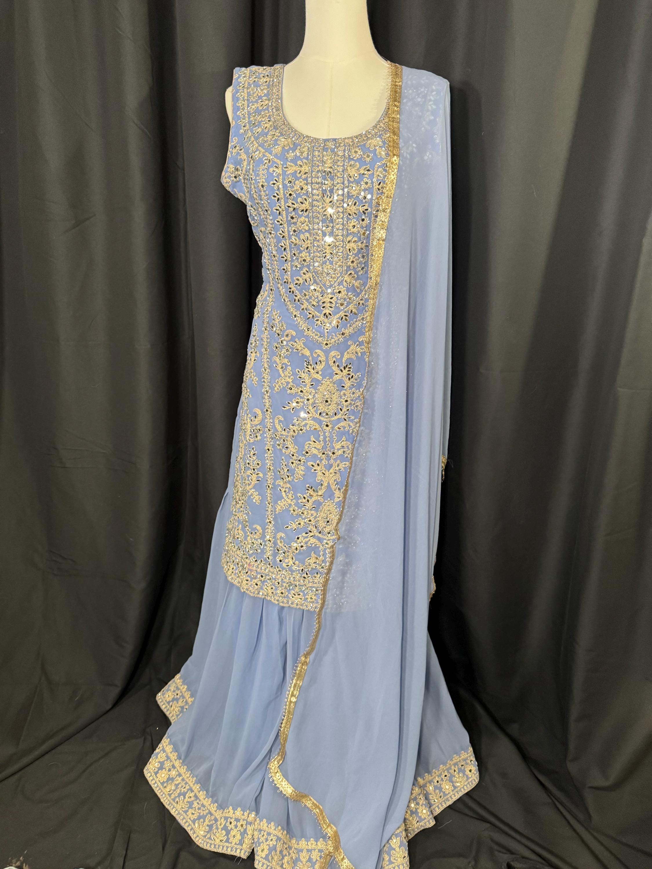 Punjabi Sharrara For Women Indian Designer Wedding Wear Party Wear function Wear Reception Wear Chaniya Choli bollywood Style Indian outfits