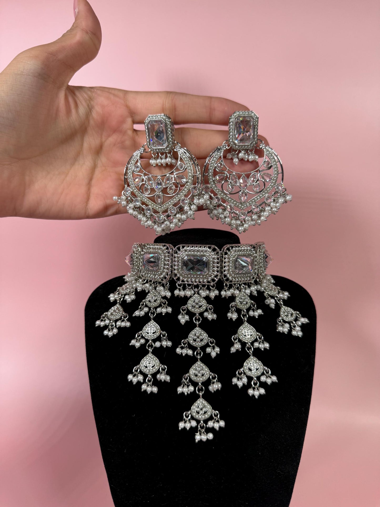 Indian jewlery set/Necklace Set/  Choker/ Bollywood Jewelry/ Indian jewelry/ Pakistani necklace/ punjabi necklace/bridal/