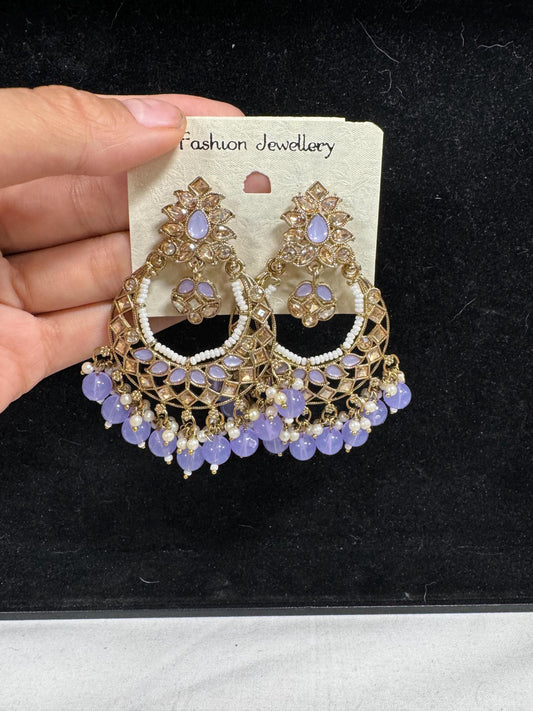 Bollywood Style Jhumka Earrings, Indian Gold Plated Hoop Earrings, Statement Ethnic Jewelry, Festive Earrings, Women's Accessories