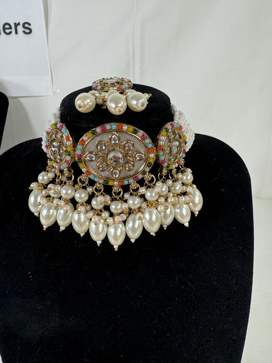 Indian jewlery set/Necklace Set/  Choker/ Bollywood Jewelry/ Indian jewelry/ Pakistani necklace/ punjabi necklace/bridal/