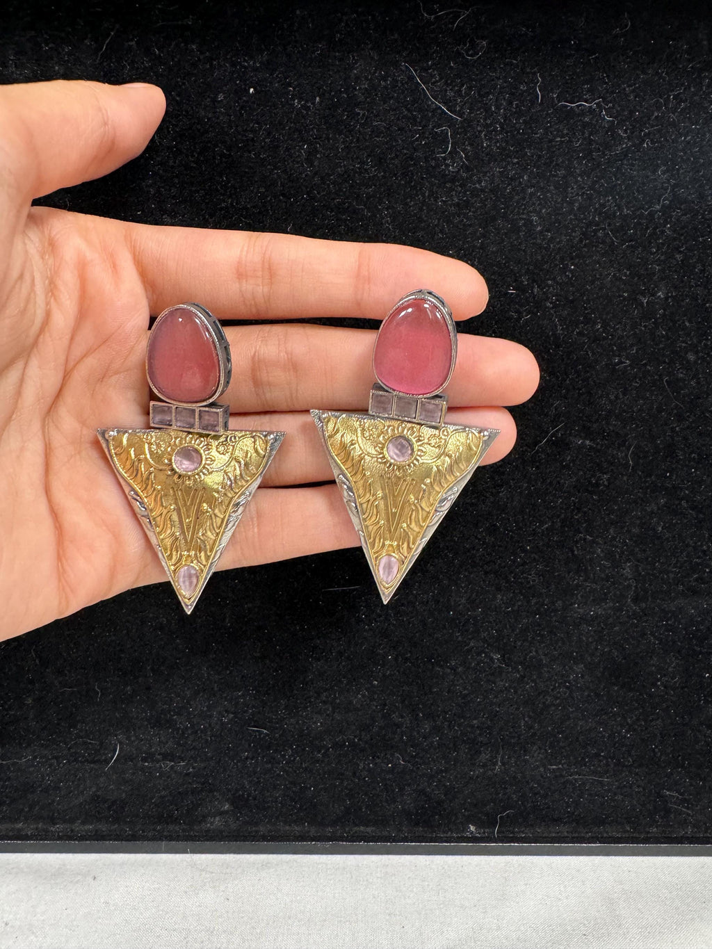 Bollywood Style Jhumka Earrings, Indian Gold Plated Hoop Earrings, Statement Ethnic Jewelry, Festive Earrings, Women's Accessories