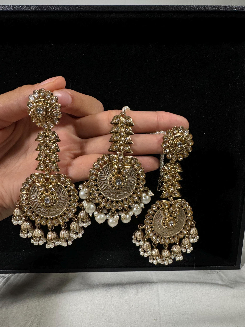 Bollywood Style Jhumka Earrings, Indian Gold Plated Hoop Earrings, Statement Ethnic Jewelry, Festive Earrings, Women's Accessories
