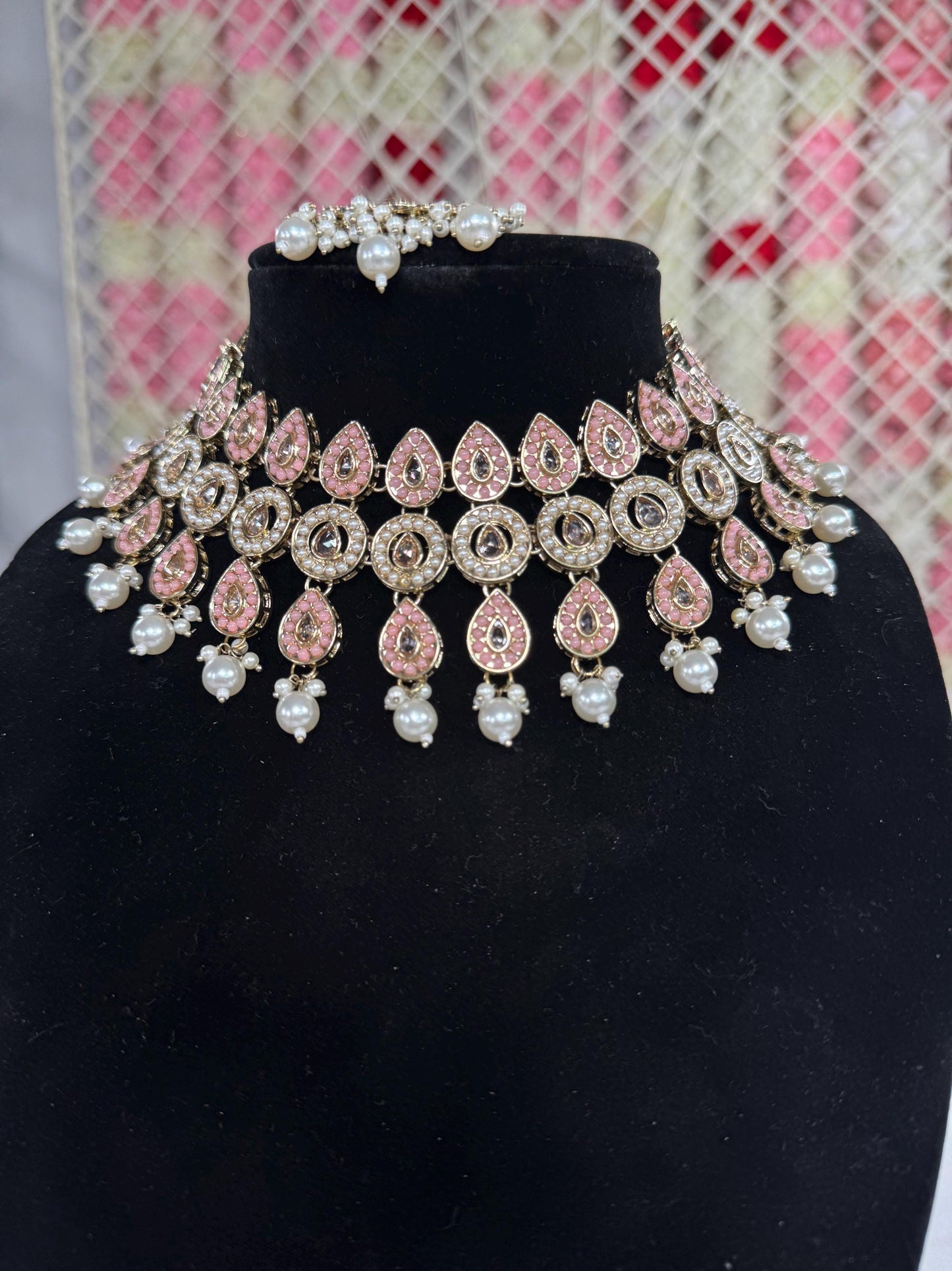 Indian jewlery set/Necklace Set/  Choker/ Bollywood Jewelry/ Indian jewelry/ Pakistani necklace/ punjabi necklace/bridal/