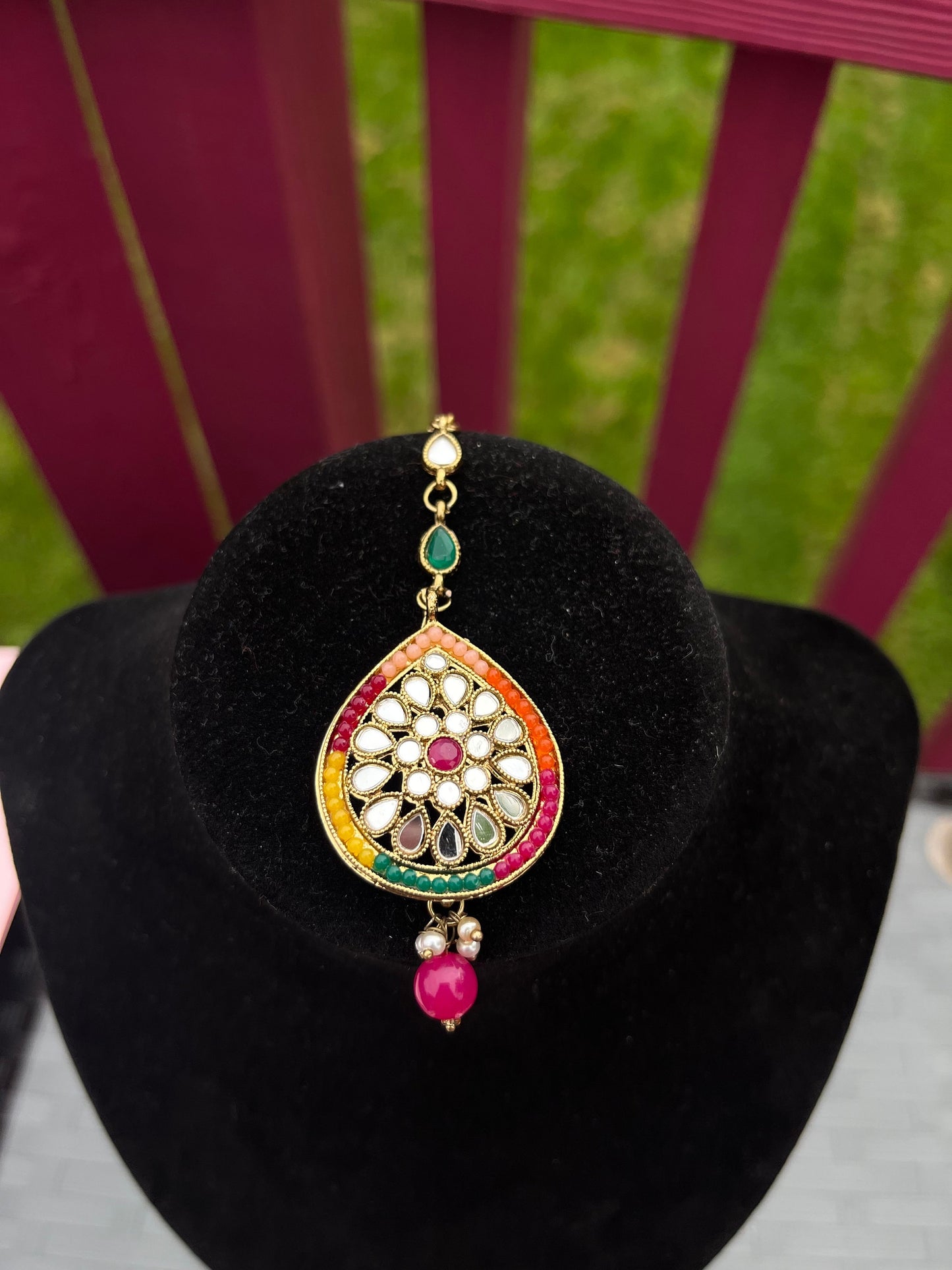 Maang tikka/ Kundan Tikka/ Indian Jewelry/ Indian Wedding Jewelry/ Pakistani Jewelry/ Jhoomer/ Matha patti/ Indian forehead jewelry