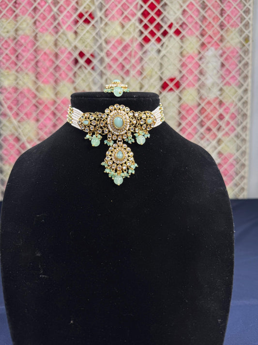 Indian jewlery set/Necklace Set/  Choker/ Bollywood Jewelry/ Indian jewelry/ Pakistani necklace/ punjabi necklace/bridal/