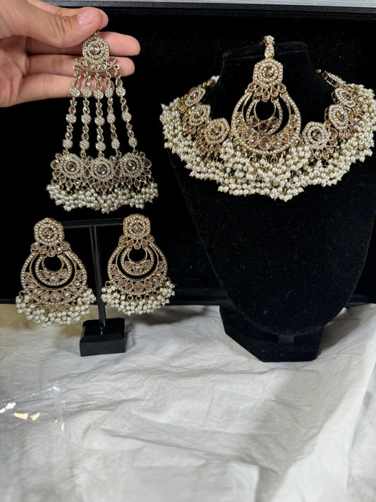 Indian jewlery set/Necklace Set/  Choker/ Bollywood Jewelry/ Indian jewelry/ Pakistani necklace/ punjabi necklace/bridal/