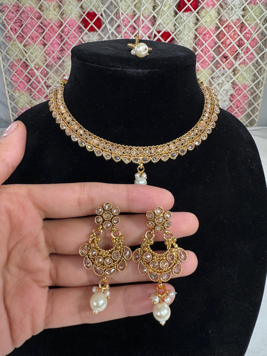 Indian jewlery set/Necklace Set/  Choker/ Bollywood Jewelry/ Indian jewelry/ Pakistani necklace/ punjabi necklace/bridal/