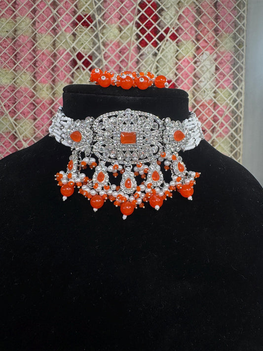 Indian jewlery set/Necklace Set/  Choker/ Bollywood Jewelry/ Indian jewelry/ Pakistani necklace/ punjabi necklace/bridal/