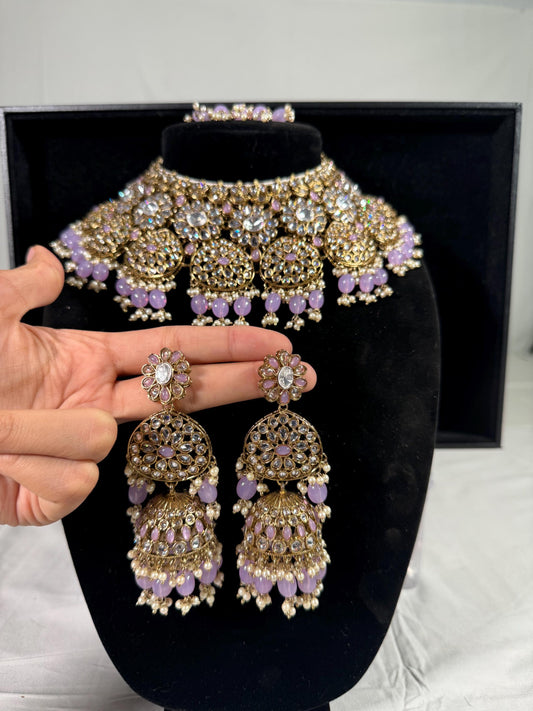 Indian jewlery set/Necklace Set/  Choker/ Bollywood Jewelry/ Indian jewelry/ Pakistani necklace/ punjabi necklace/bridal/