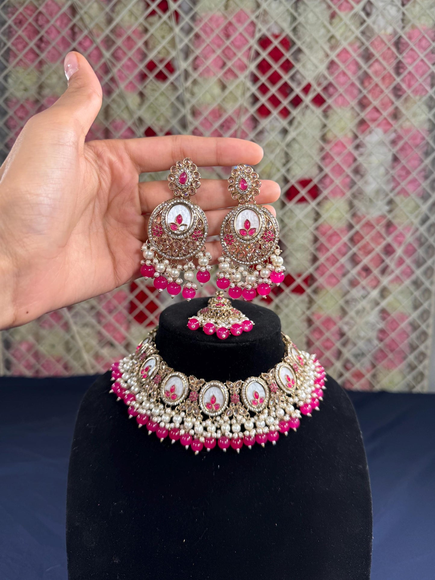 Indian jewlery set/Necklace Set/  Choker/ Bollywood Jewelry/ Indian jewelry/ Pakistani necklace/ punjabi necklace/bridal/