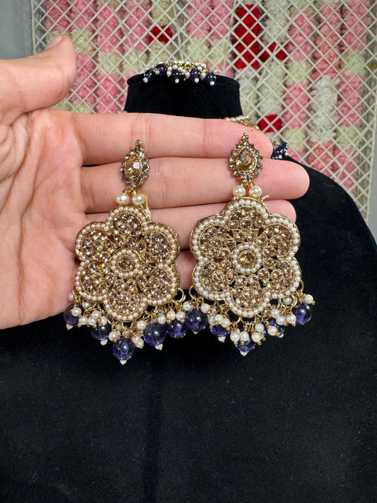 Indian jewlery set/Necklace Set/  Choker/ Bollywood Jewelry/ Indian jewelry/ Pakistani necklace/ punjabi necklace/bridal/