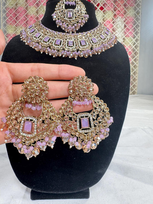 Indian jewlery set/Necklace Set/  Choker/ Bollywood Jewelry/ Indian jewelry/ Pakistani necklace/ punjabi necklace/bridal/