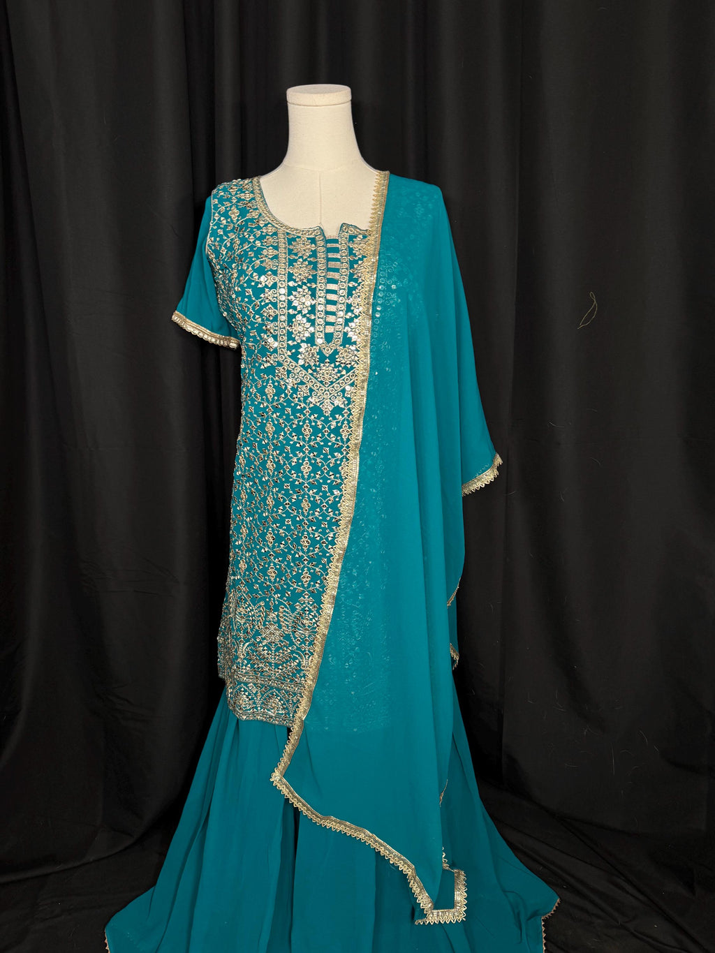 Punjabi Sharrara For Women Indian Designer, Pakistani suit, lehengha, sharara, desi clothe,Wear Chaniya Choli bollywood Style Indian outfits