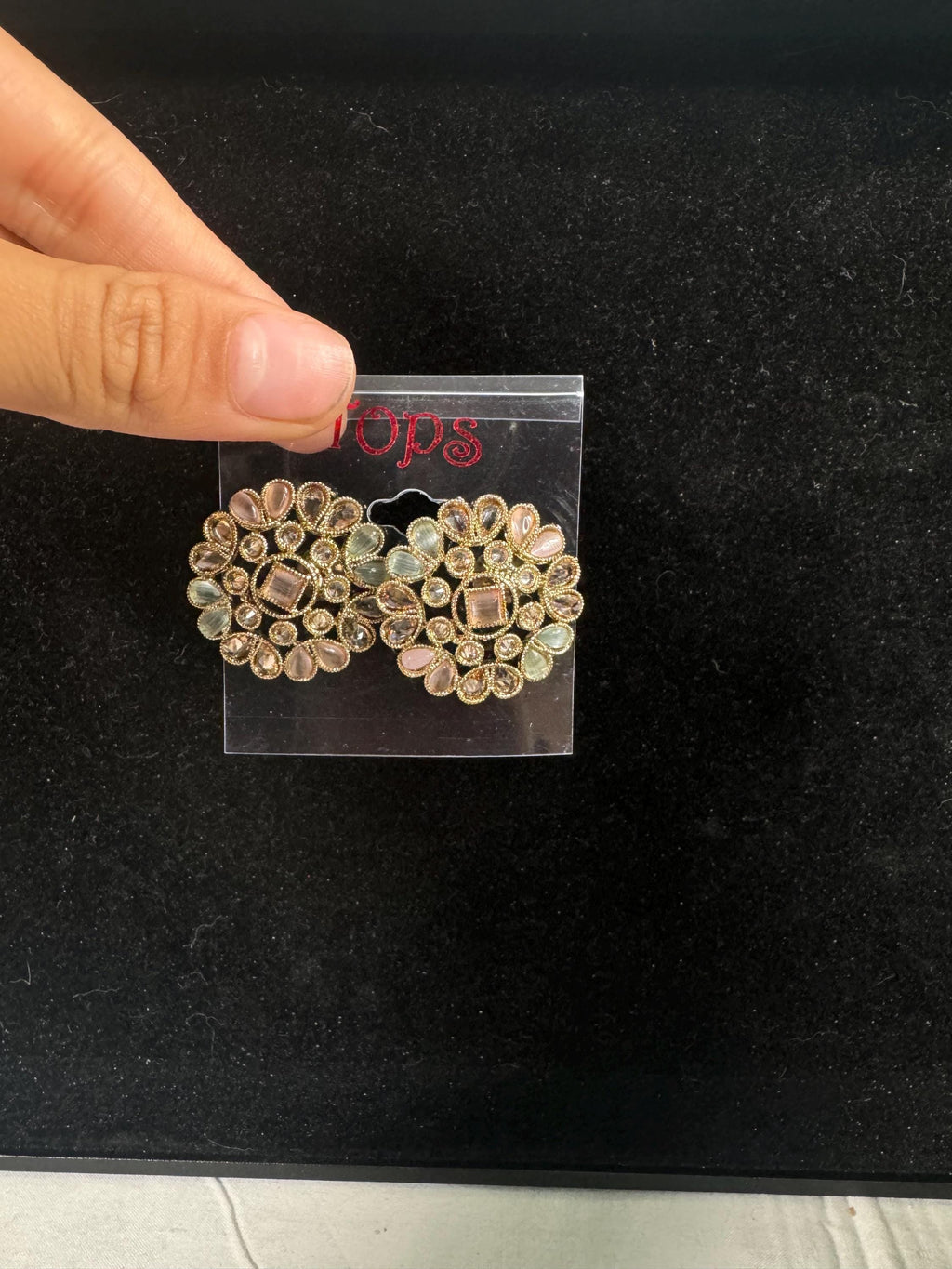 Bollywood Style Jhumka Earrings, Indian Gold Plated Hoop Earrings, Statement Ethnic Jewelry, Festive Earrings, Women's Accessories