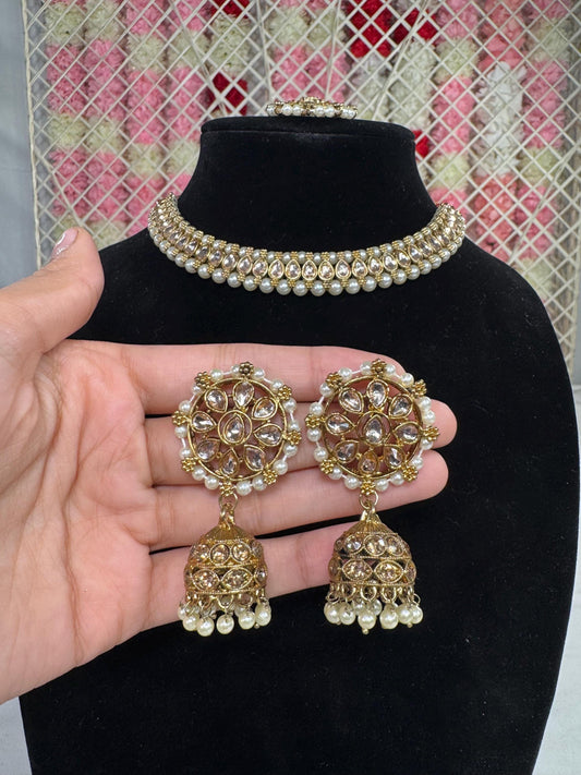 Indian jewlery set/Necklace Set/  Choker/ Bollywood Jewelry/ Indian jewelry/ Pakistani necklace/ punjabi necklace/bridal/
