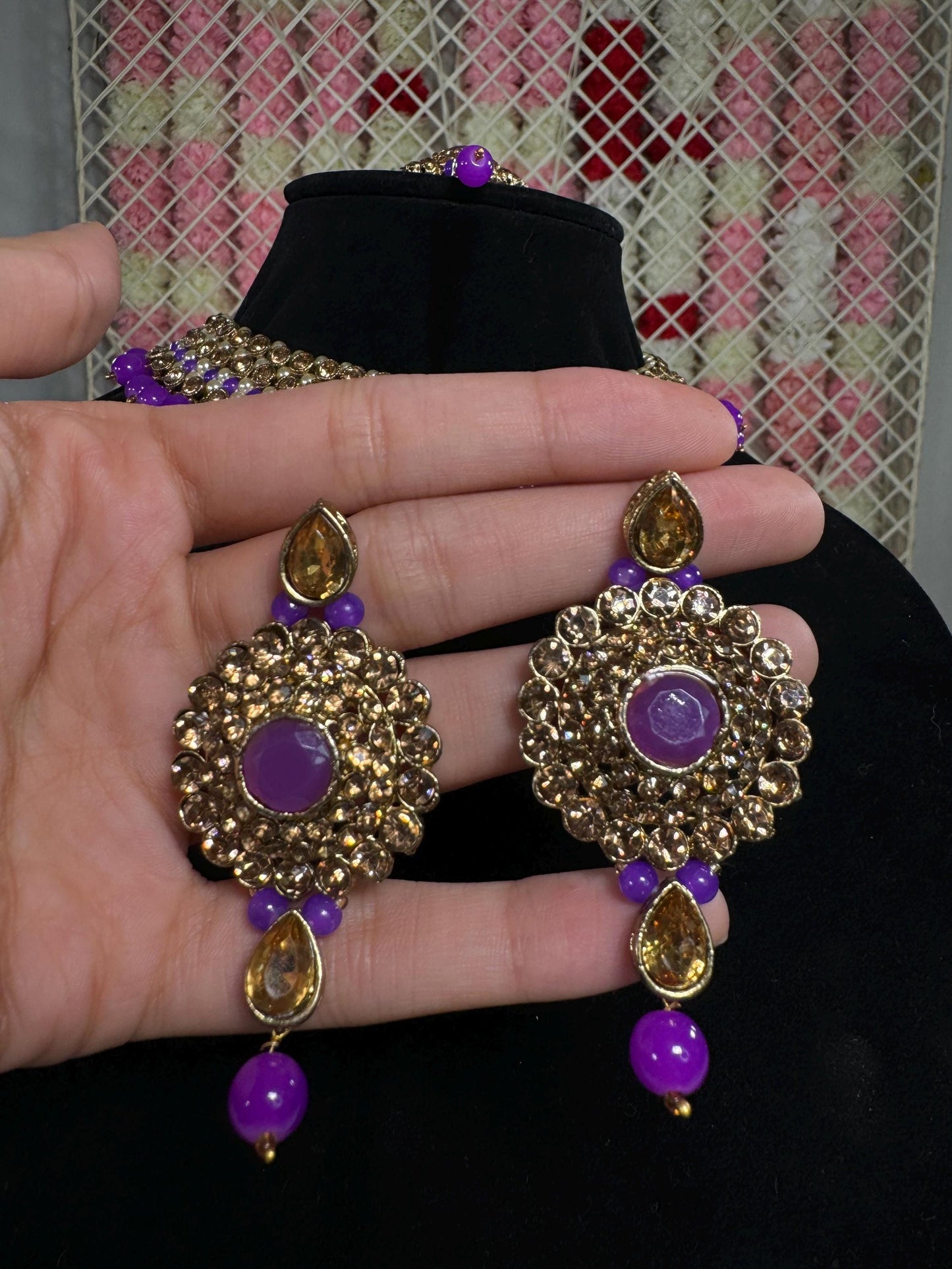 Indian jewlery set/Necklace Set/  Choker/ Bollywood Jewelry/ Indian jewelry/ Pakistani necklace/ punjabi necklace/bridal/