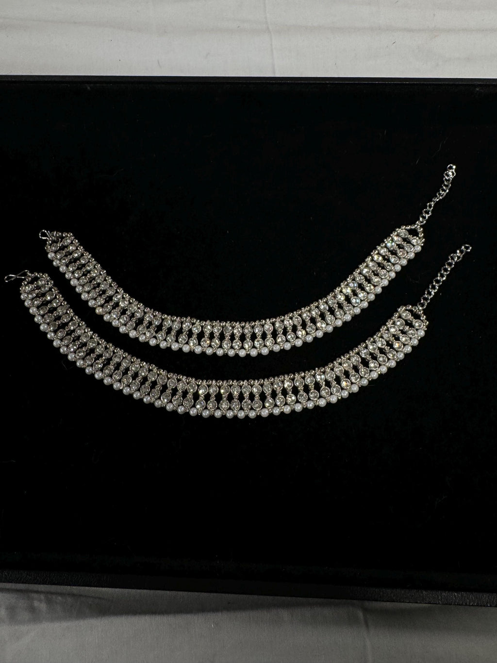 Anklets/Payal/ Indian Jewelry/ Silver Payal/ Panjeb/ Pakistani Jewelry/ Bollywood Jewelry/ Statement Jewelry/ Silver Anklet