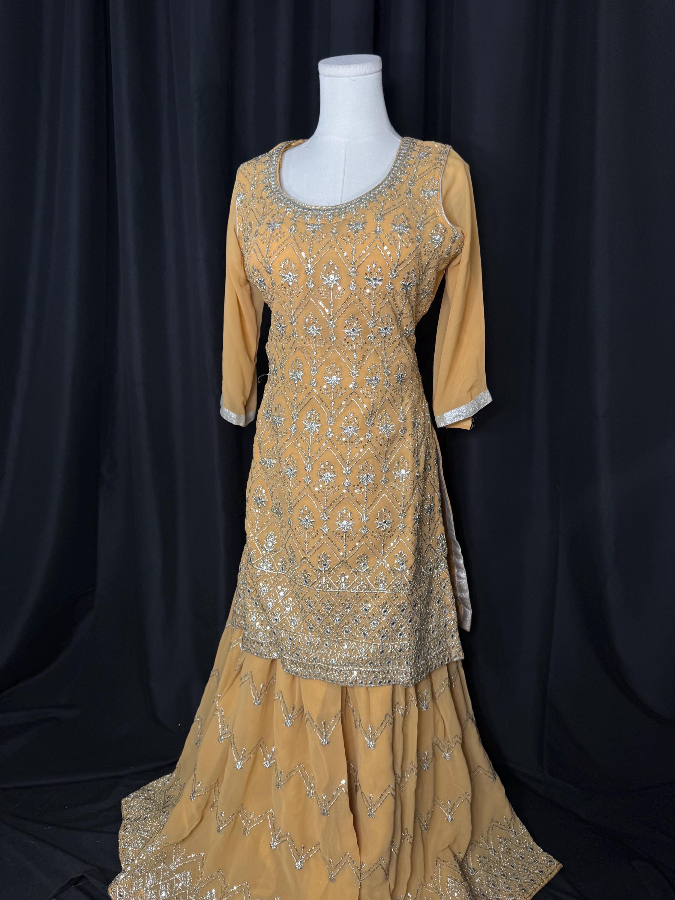 Punjabi Sharrara For Women Indian Designer Wedding Wear Party Wear function Wear Reception Wear Chaniya Choli bollywood Style Indian outfits