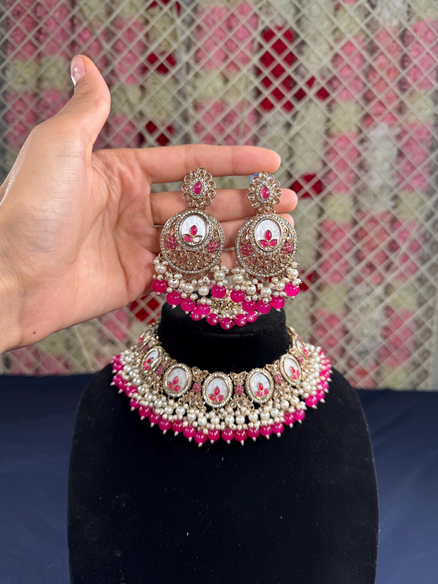 Indian jewlery set/Necklace Set/  Choker/ Bollywood Jewelry/ Indian jewelry/ Pakistani necklace/ punjabi necklace/bridal/