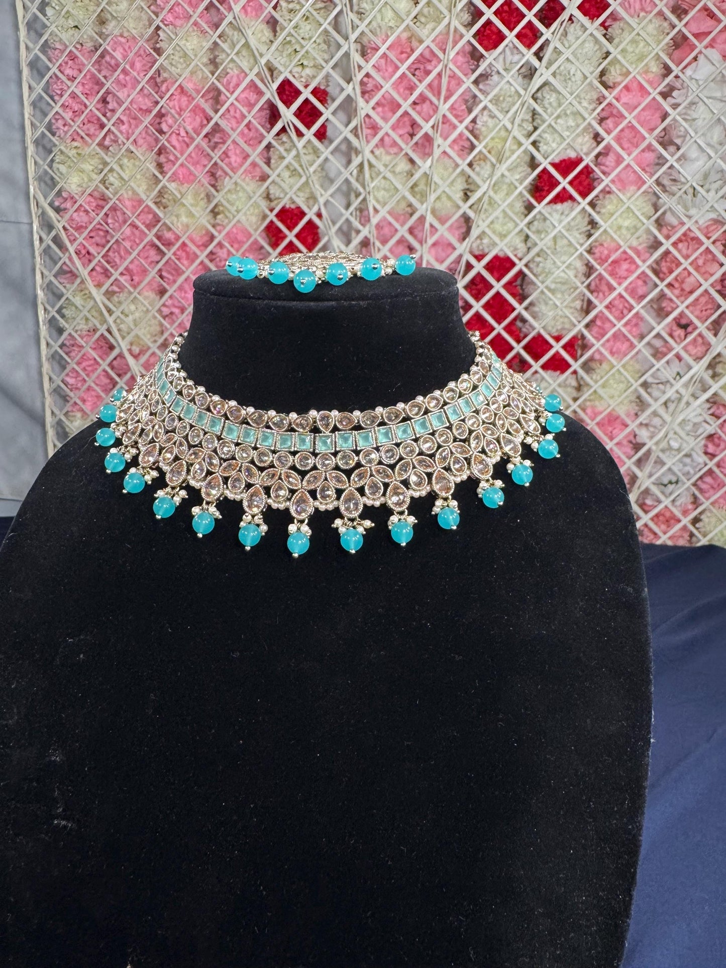 Indian jewlery set/Necklace Set/  Choker/ Bollywood Jewelry/ Indian jewelry/ Pakistani necklace/ punjabi necklace/bridal/