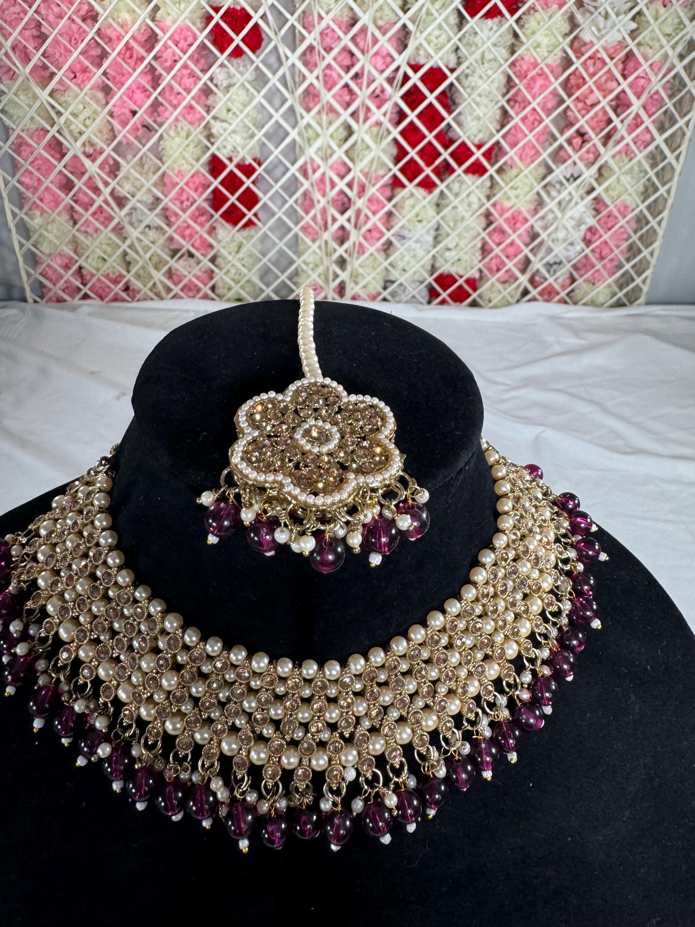 Indian jewlery set/Necklace Set/  Choker/ Bollywood Jewelry/ Indian jewelry/ Pakistani necklace/ punjabi necklace/bridal/