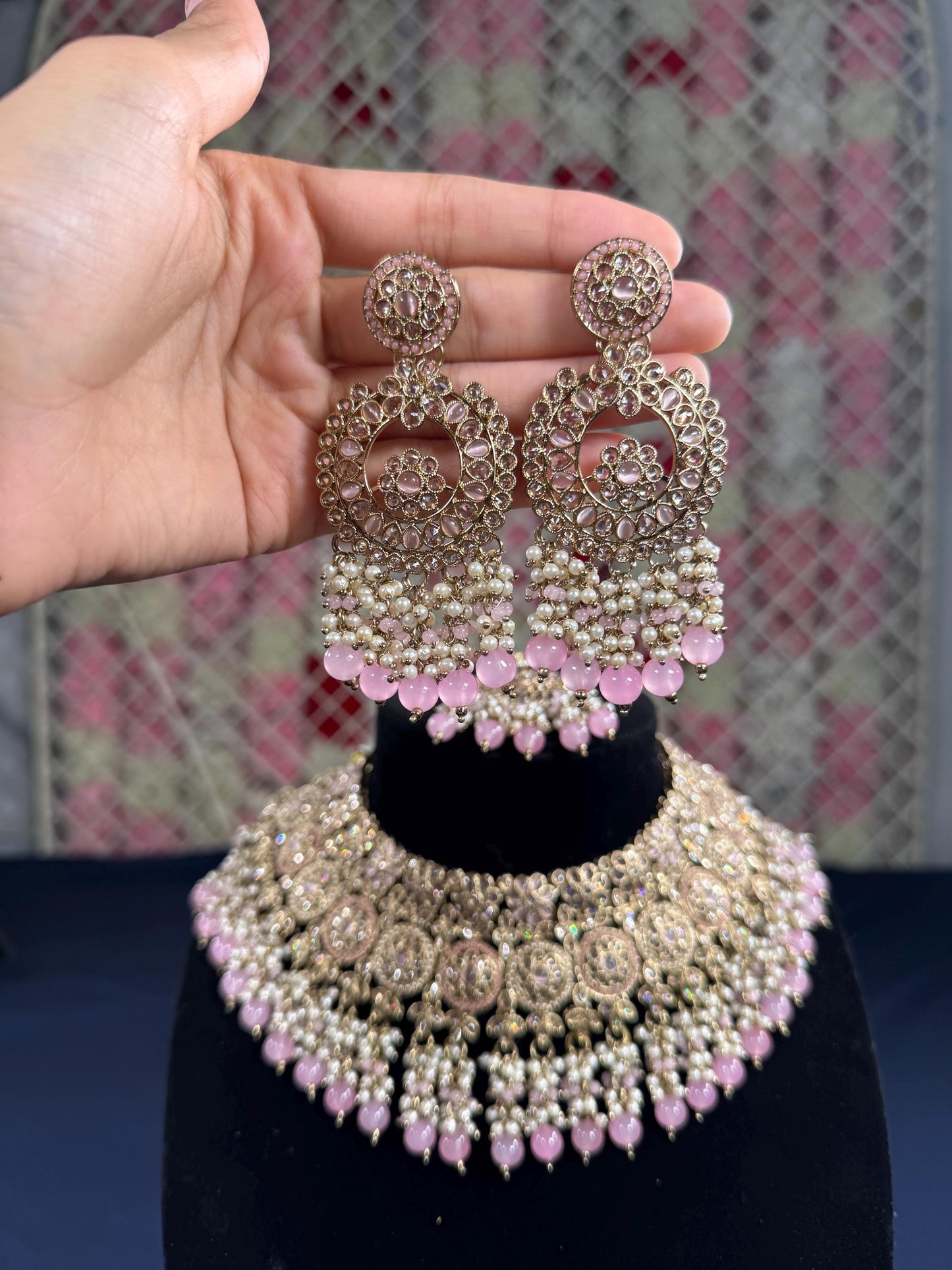 Indian jewlery set/Necklace Set/  Choker/ Bollywood Jewelry/ Indian jewelry/ Pakistani necklace/ punjabi necklace/bridal/