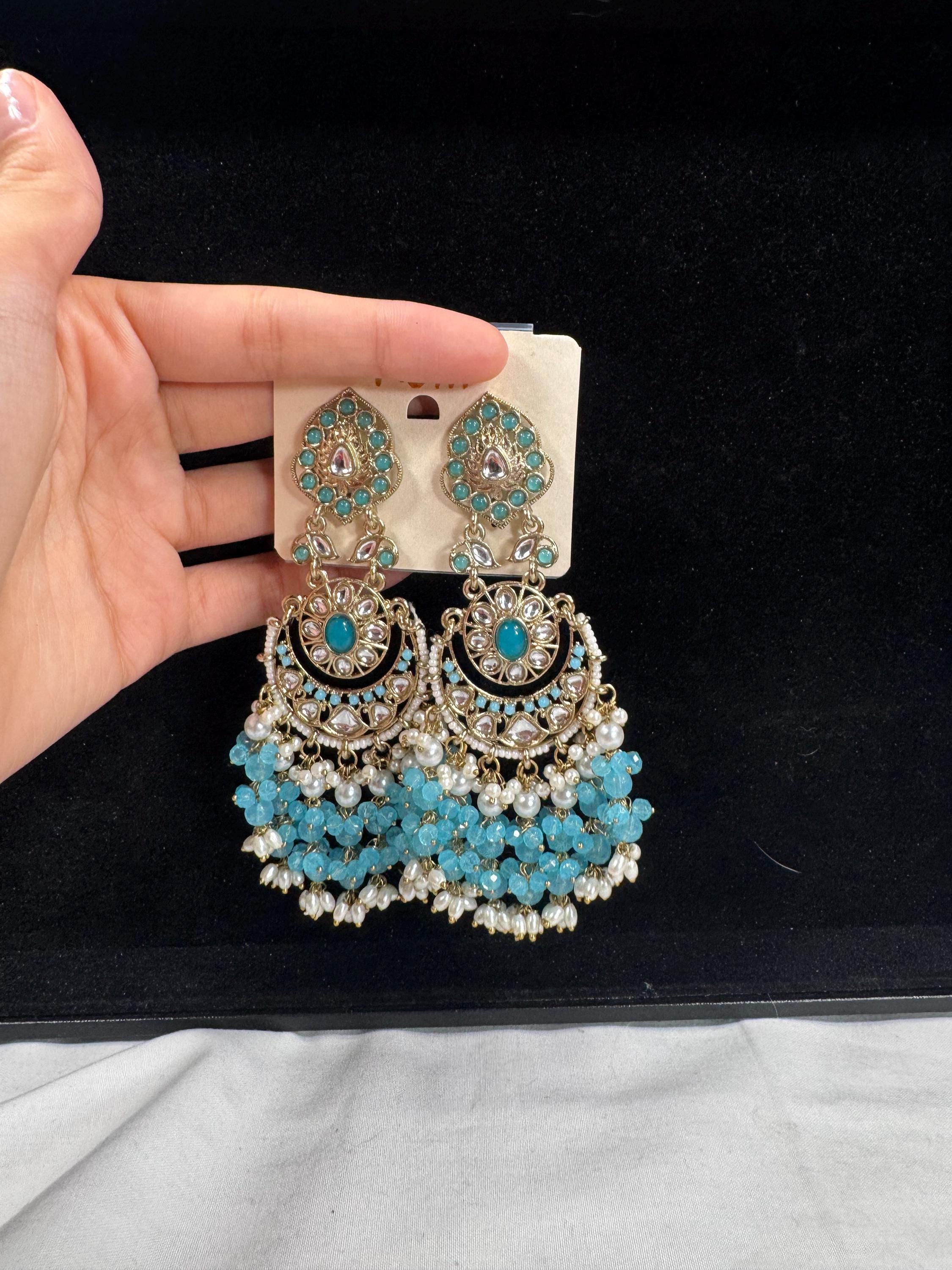 Bollywood Style Jhumka Earrings, Indian Gold Plated Hoop Earrings, Statement Ethnic Jewelry, Festive Earrings, Women's Accessories