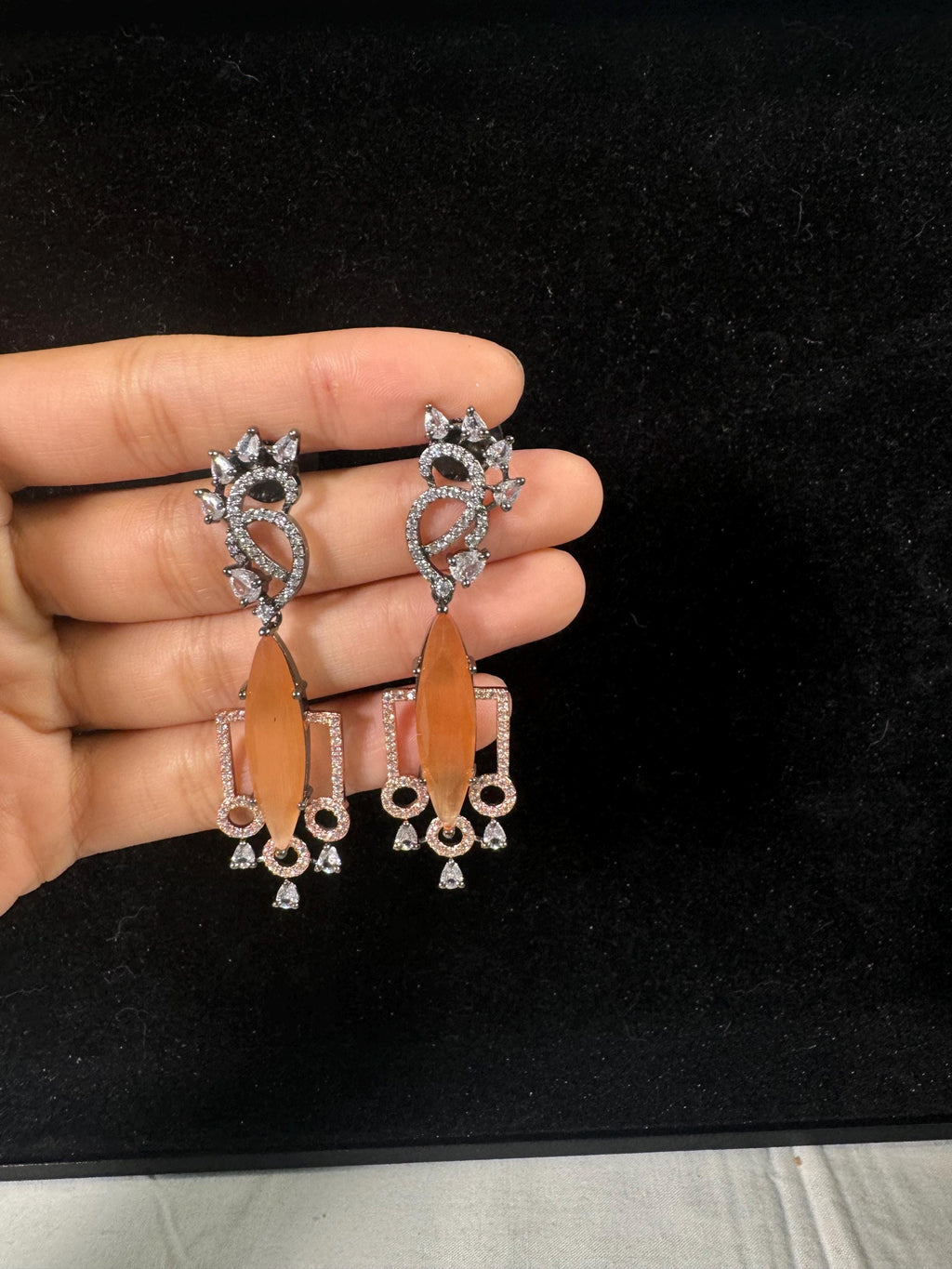 Bollywood Style Jhumka Earrings, Indian Gold Plated Hoop Earrings, Statement Ethnic Jewelry, Festive Earrings, Women's Accessories