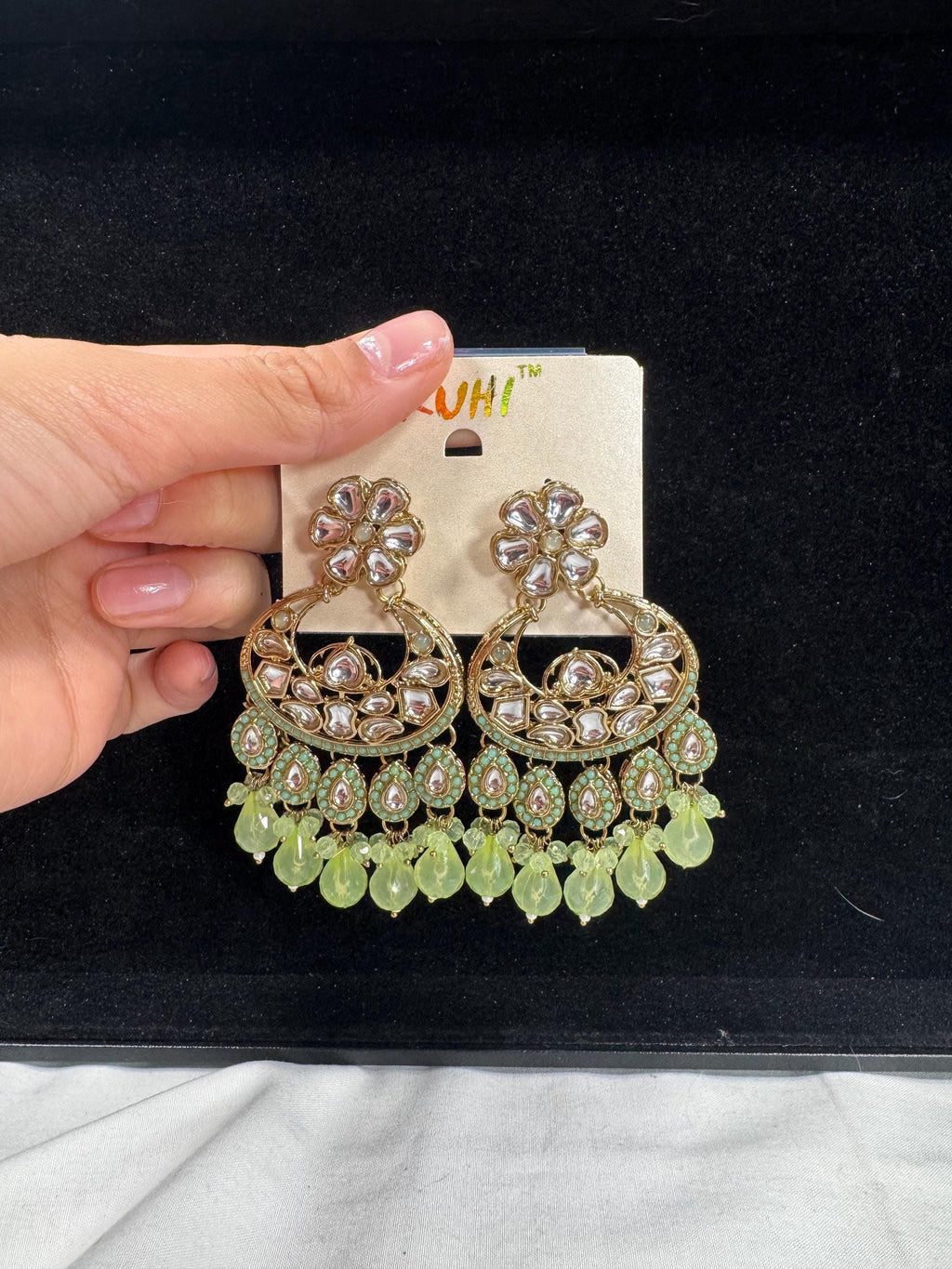 Bollywood Style Jhumka Earrings, Indian Gold Plated Hoop Earrings, Statement Ethnic Jewelry, Festive Earrings, Women's Accessories