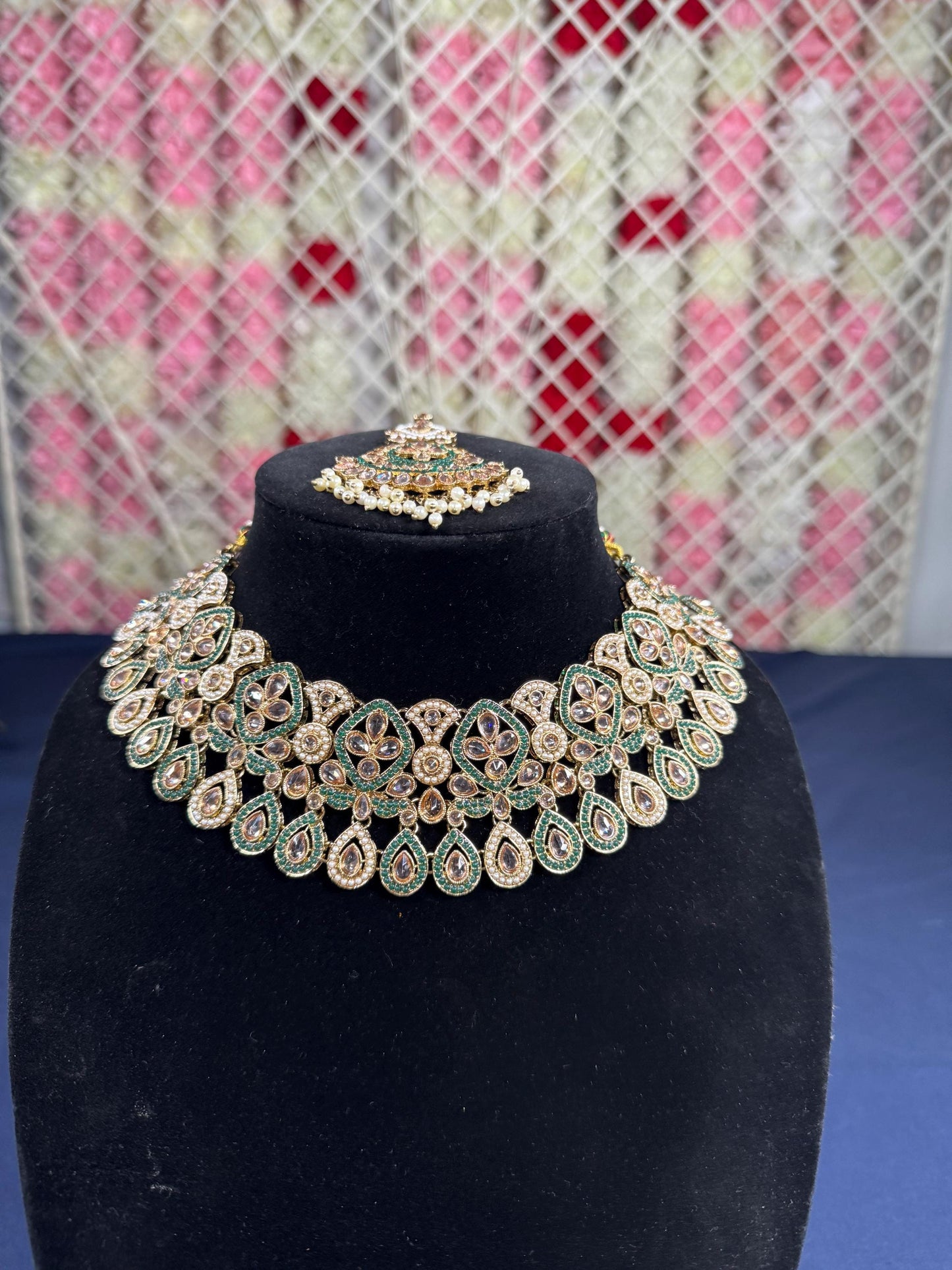 Indian jewlery set/Necklace Set/  Choker/ Bollywood Jewelry/ Indian jewelry/ Pakistani necklace/ punjabi necklace/bridal/