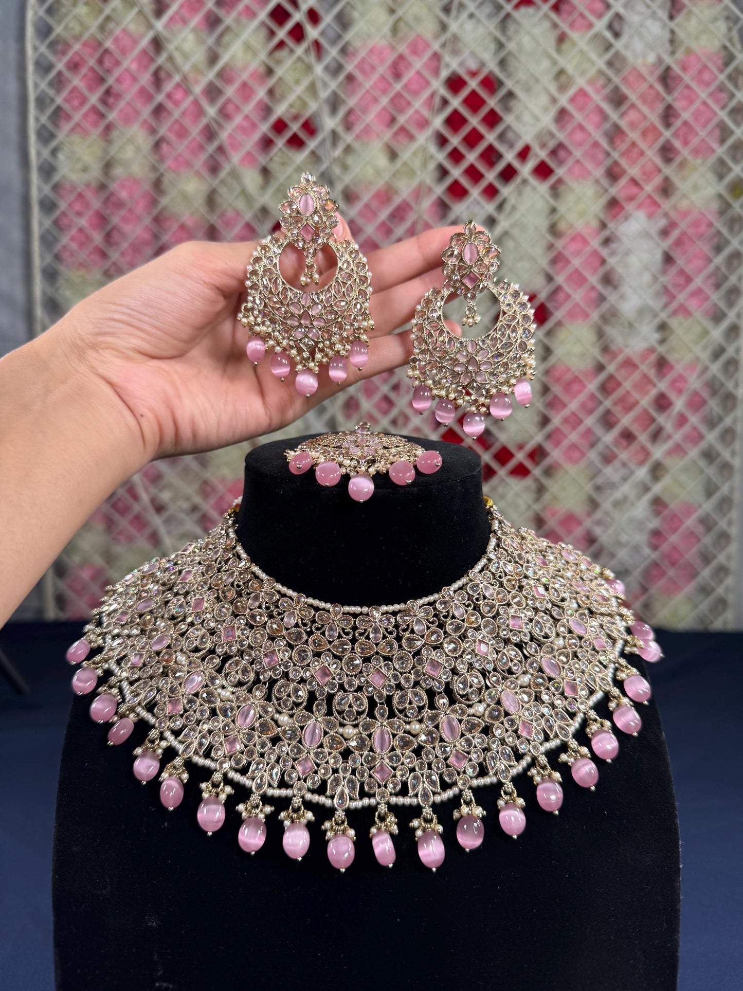 Indian jewlery set/Necklace Set/  Choker/ Bollywood Jewelry/ Indian jewelry/ Pakistani necklace/ punjabi necklace/bridal/