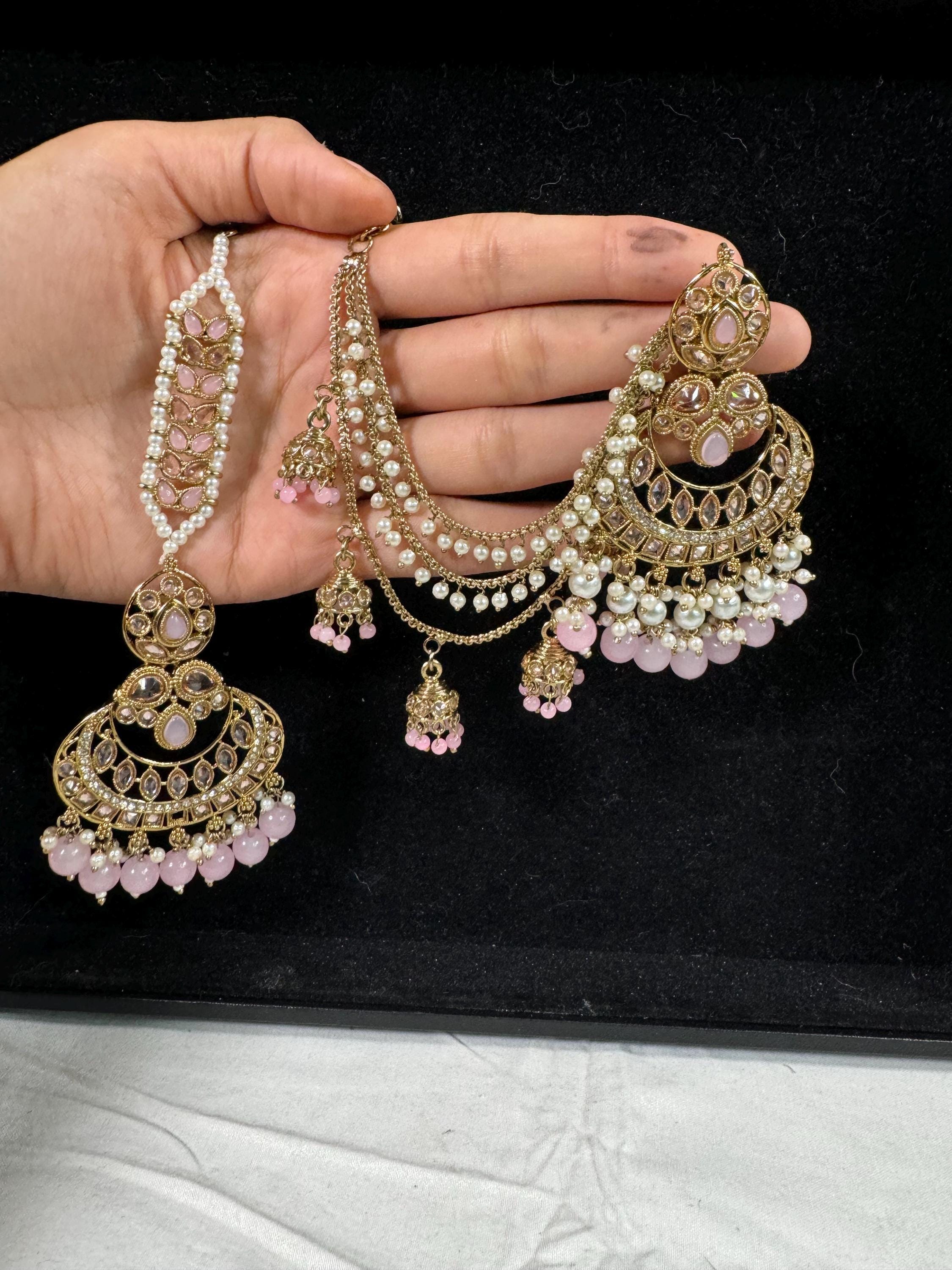 Bollywood Style Jhumka Earrings, Indian Gold Plated Hoop Earrings, Statement Ethnic Jewelry, Festive Earrings, Women's Accessories