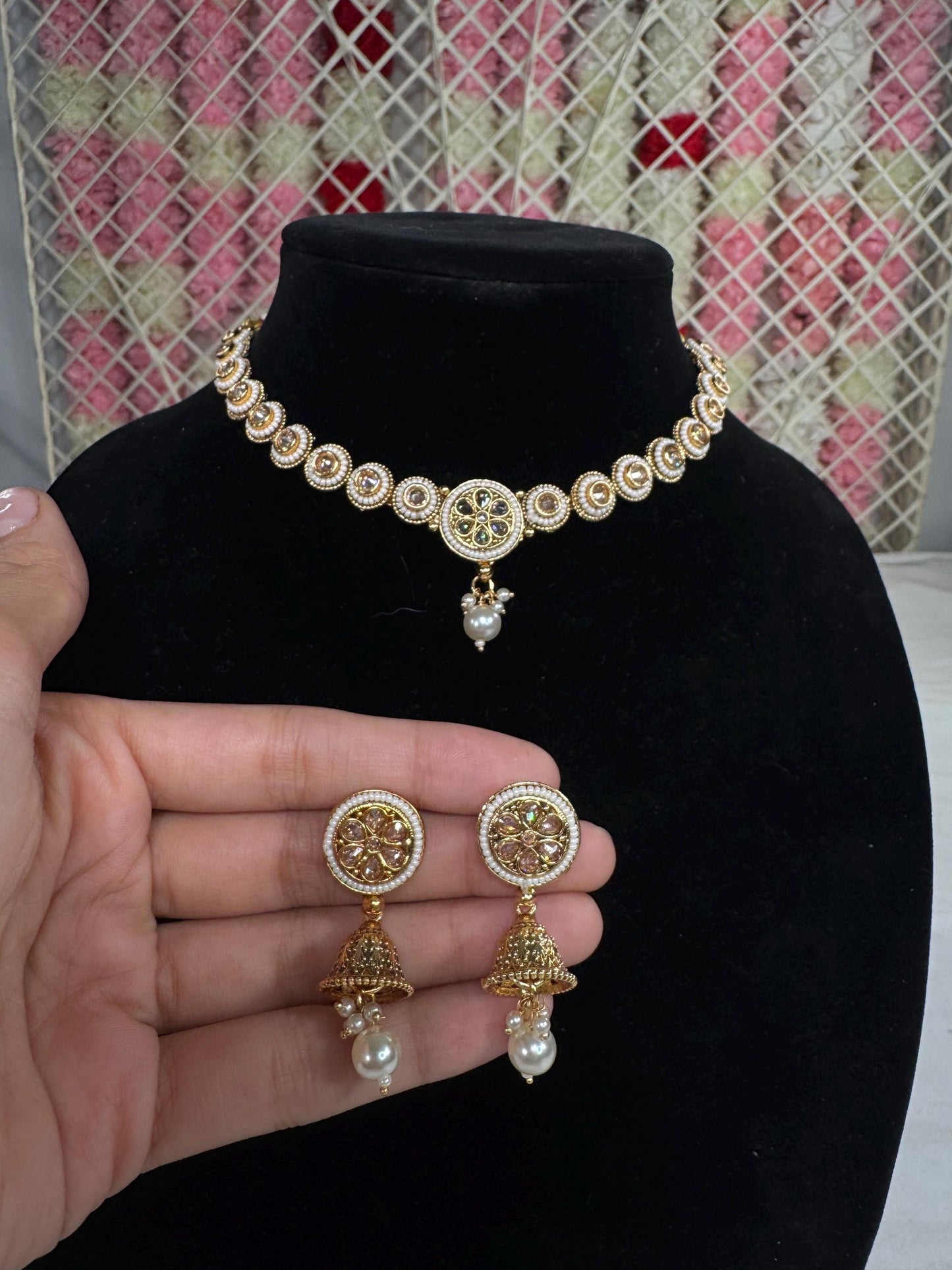 Indian jewlery set/Necklace Set/  Choker/ Bollywood Jewelry/ Indian jewelry/ Pakistani necklace/ punjabi necklace/bridal/