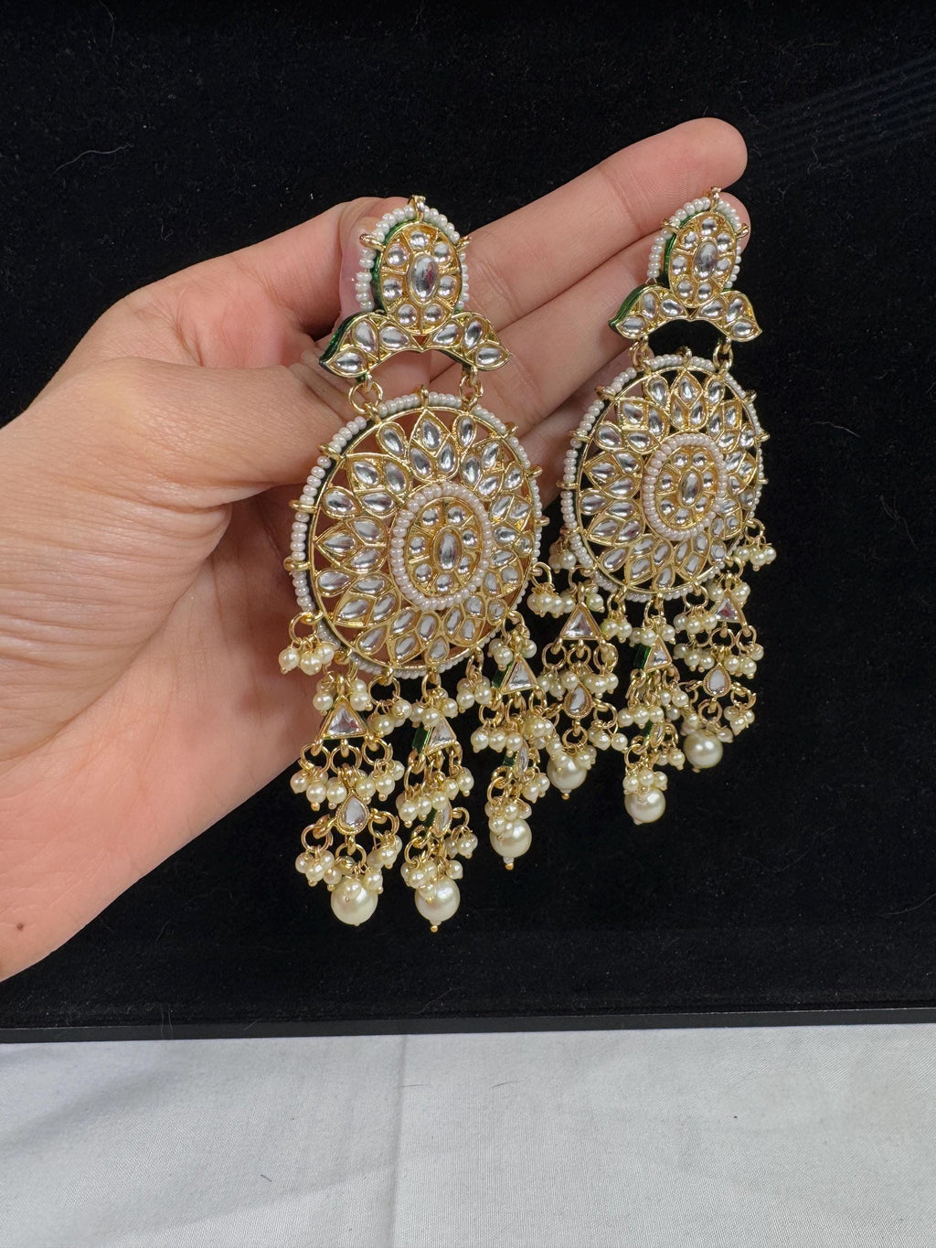 Bollywood Style Jhumka Earrings, Indian Gold Plated Hoop Earrings, Statement Ethnic Jewelry, Festive Earrings, Women's Accessories