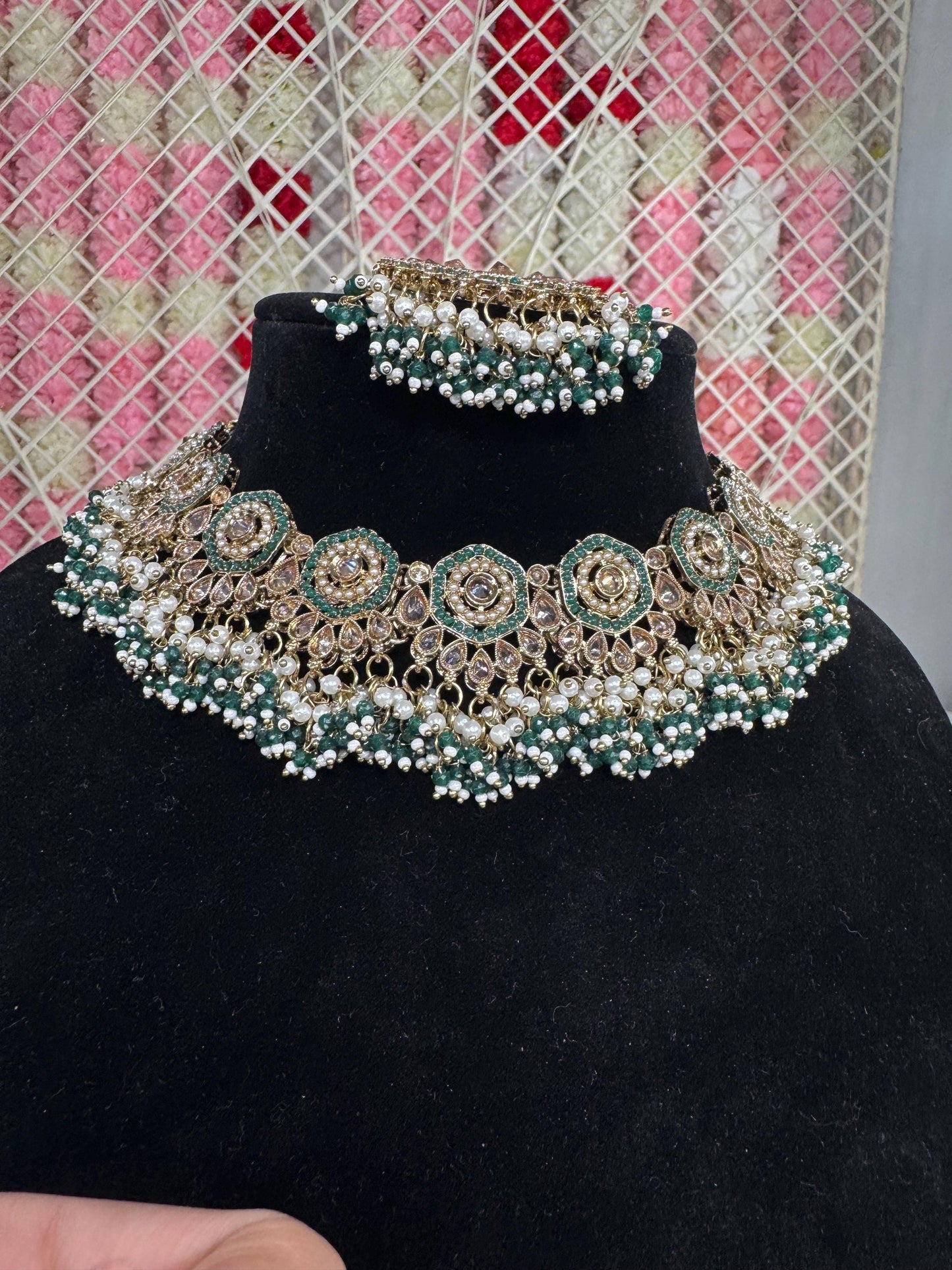 Indian jewlery set/Necklace Set/  Choker/ Bollywood Jewelry/ Indian jewelry/ Pakistani necklace/ punjabi necklace/bridal/