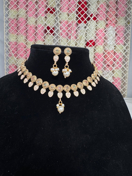 Indian jewlery set/Necklace Set/  Choker/ Bollywood Jewelry/ Indian jewelry/ Pakistani necklace/ punjabi necklace/bridal/