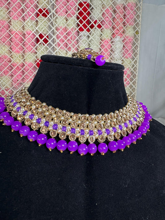 Indian jewlery set/Necklace Set/  Choker/ Bollywood Jewelry/ Indian jewelry/ Pakistani necklace/ punjabi necklace/bridal/